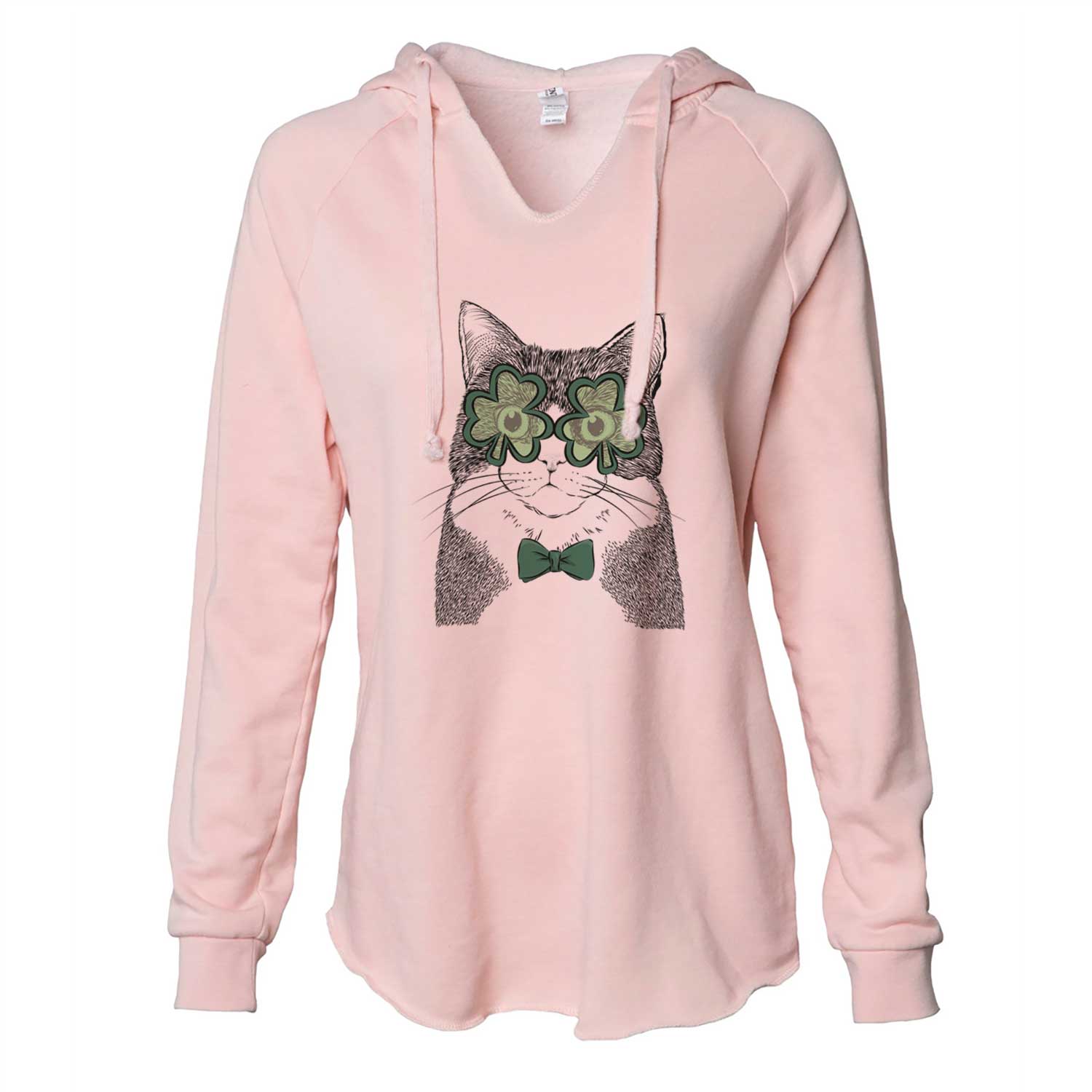 St. Patrick's Tux the Tuxedo Cat - Cali Wave Hooded Sweatshirt