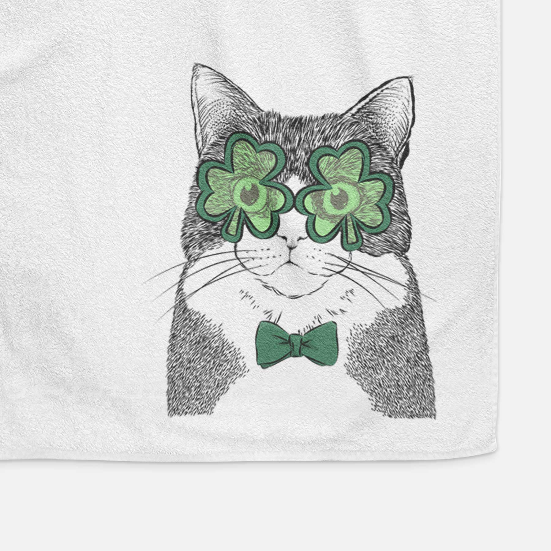 Tux the Tuxedo Cat Decorative Hand Towel