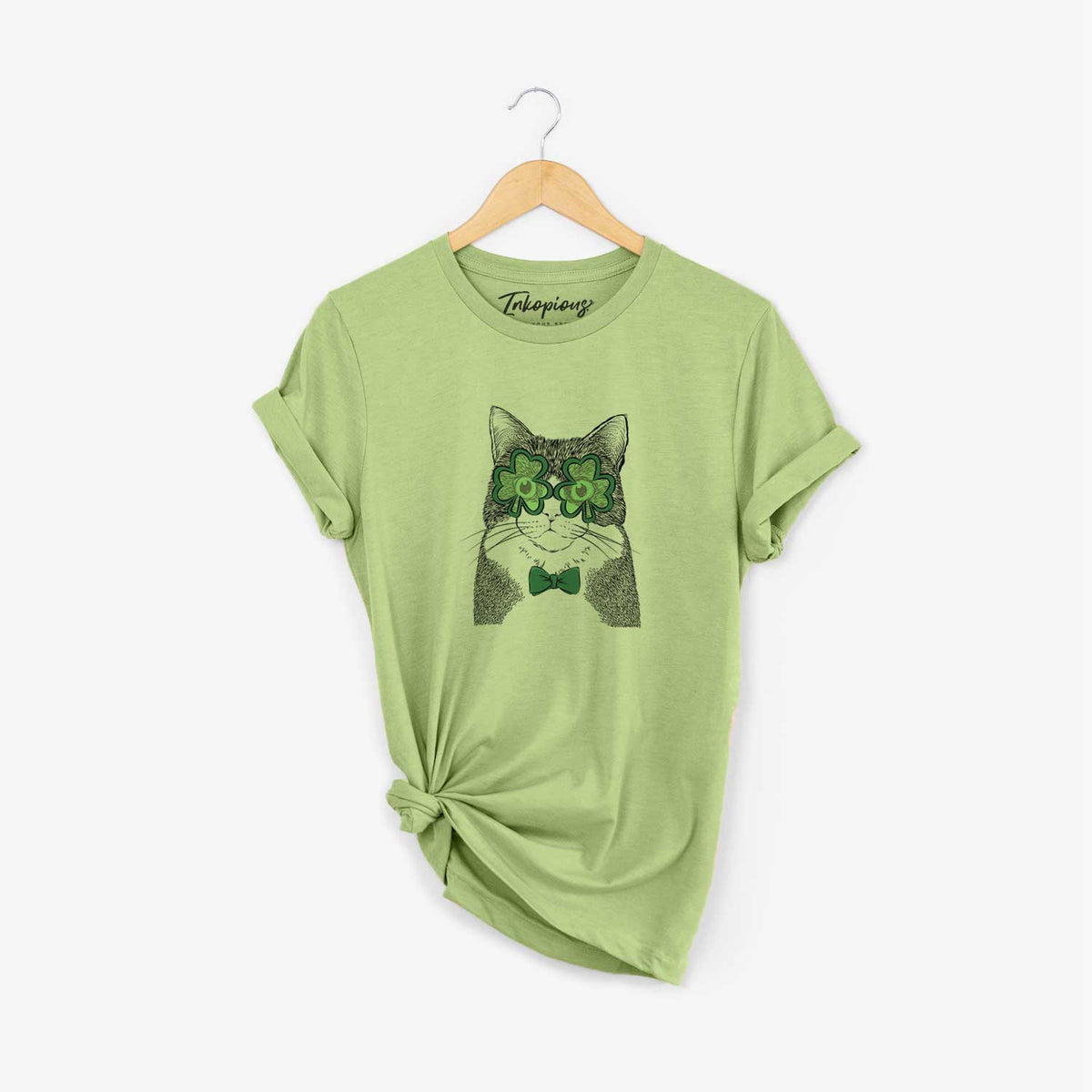 St. Patrick&#39;s Tux the Tuxedo Cat - Unisex Crewneck