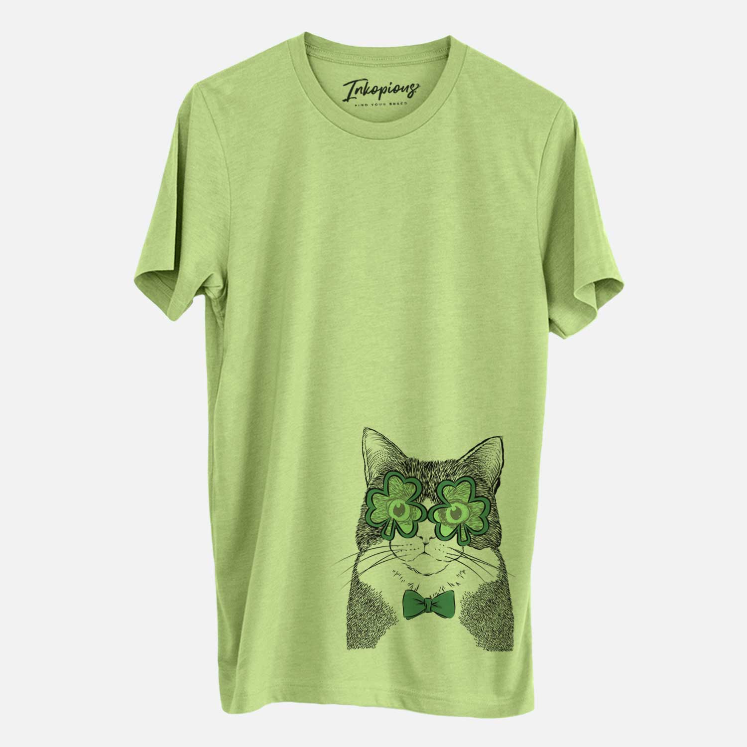 St. Patrick's Tux the Tuxedo Cat - Unisex Crewneck