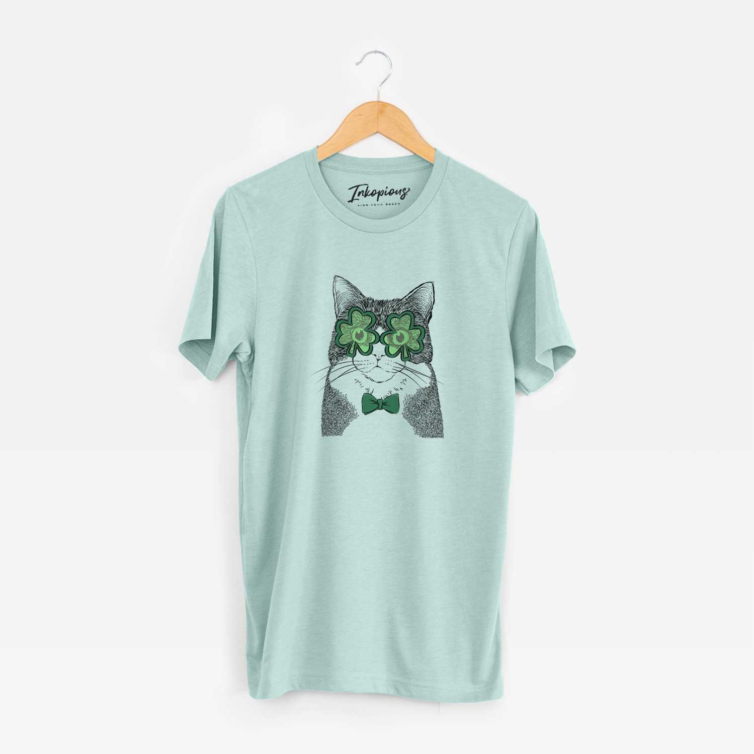 St. Patrick's Tux the Tuxedo Cat - Unisex Crewneck