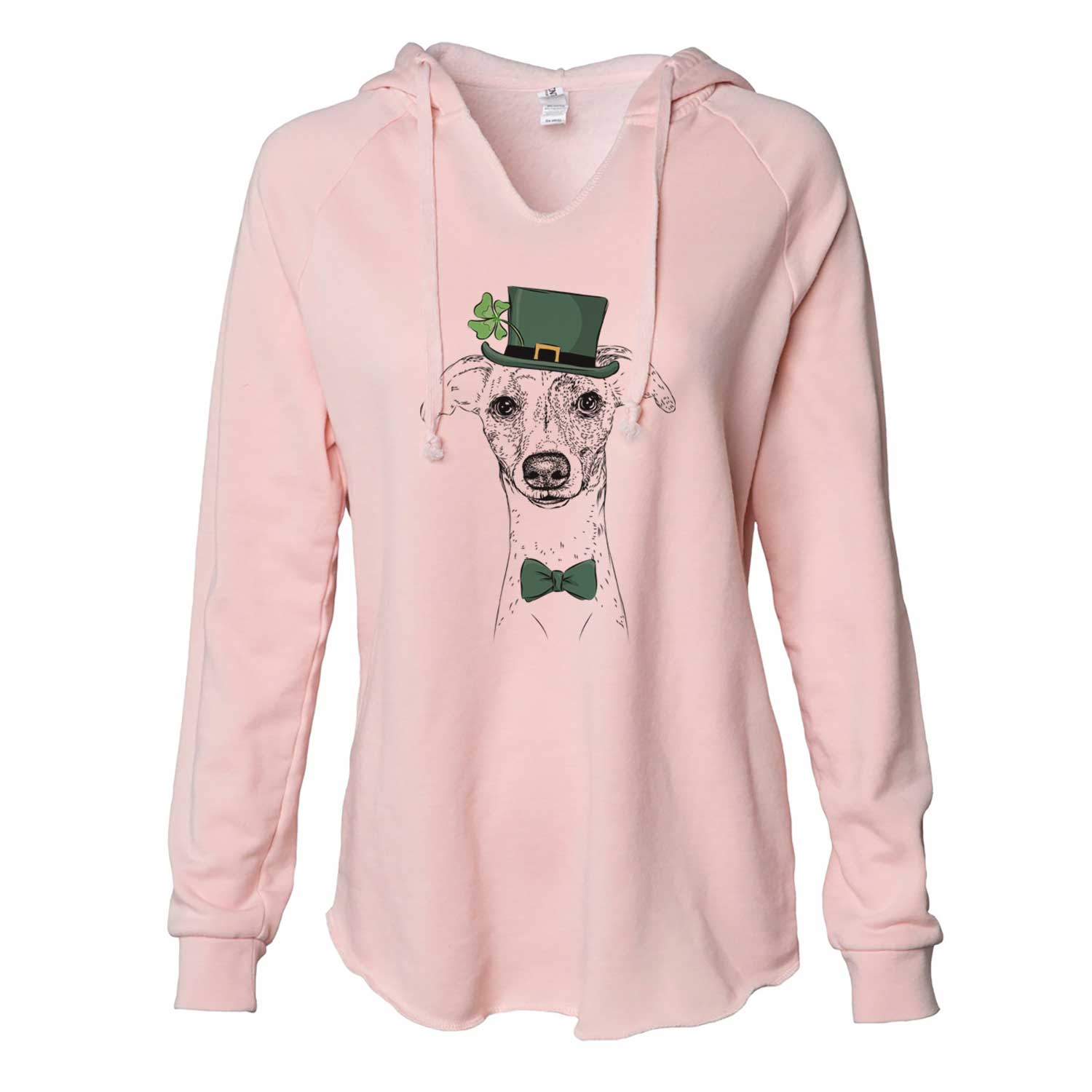 St. Patrick's Twiggy the Whippet - Cali Wave Hooded Sweatshirt