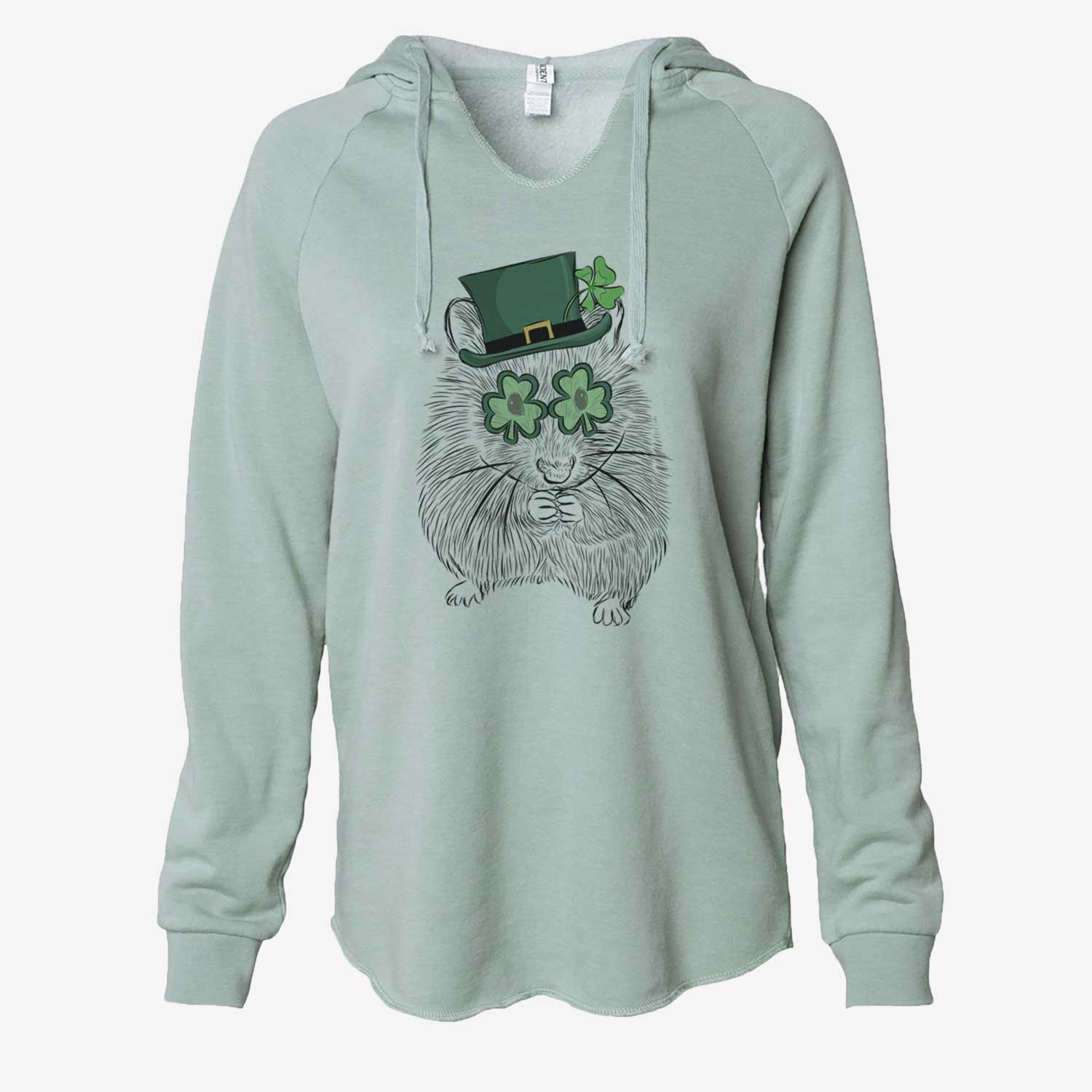 St. Patrick's Twitch the Hamster - Cali Wave Hooded Sweatshirt