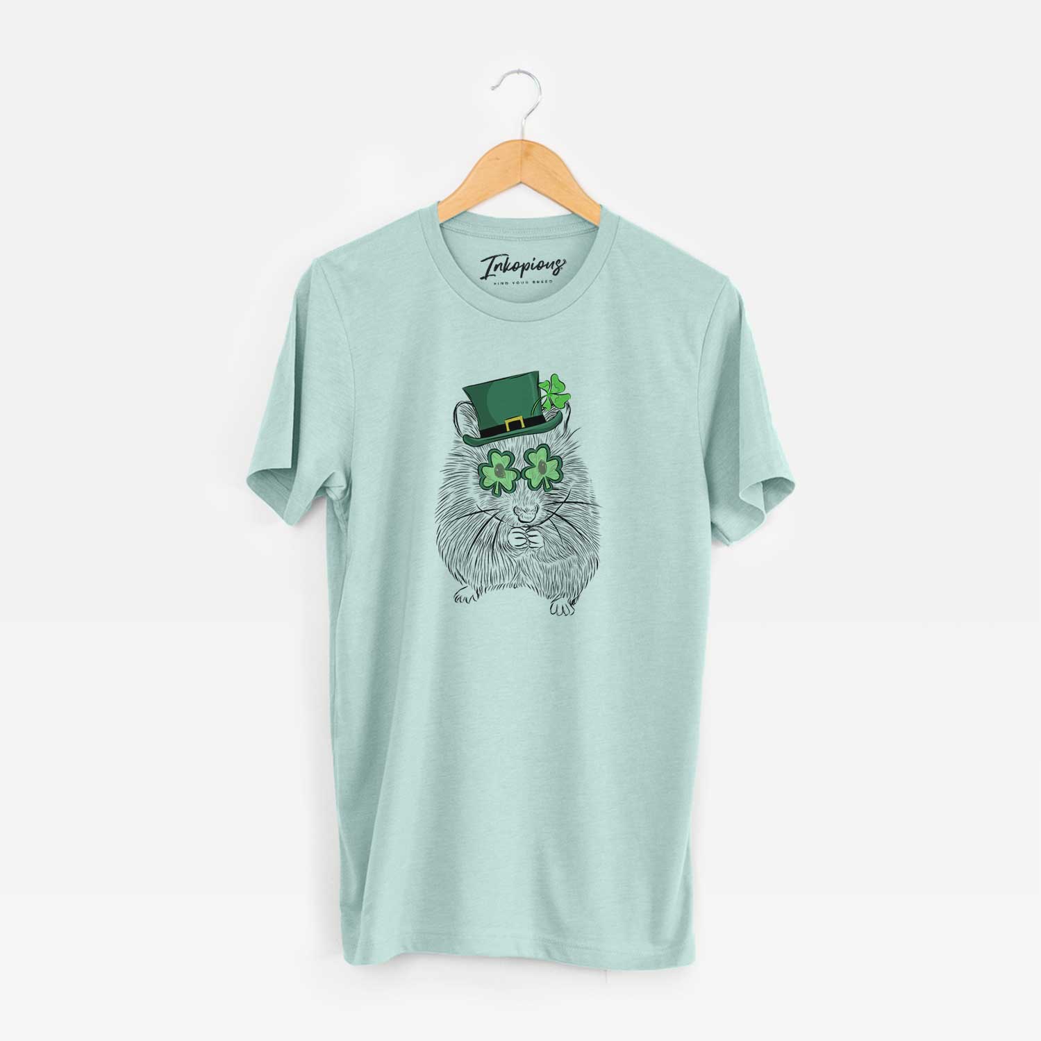 St. Patrick's Twitch the Hamster - Unisex Crewneck