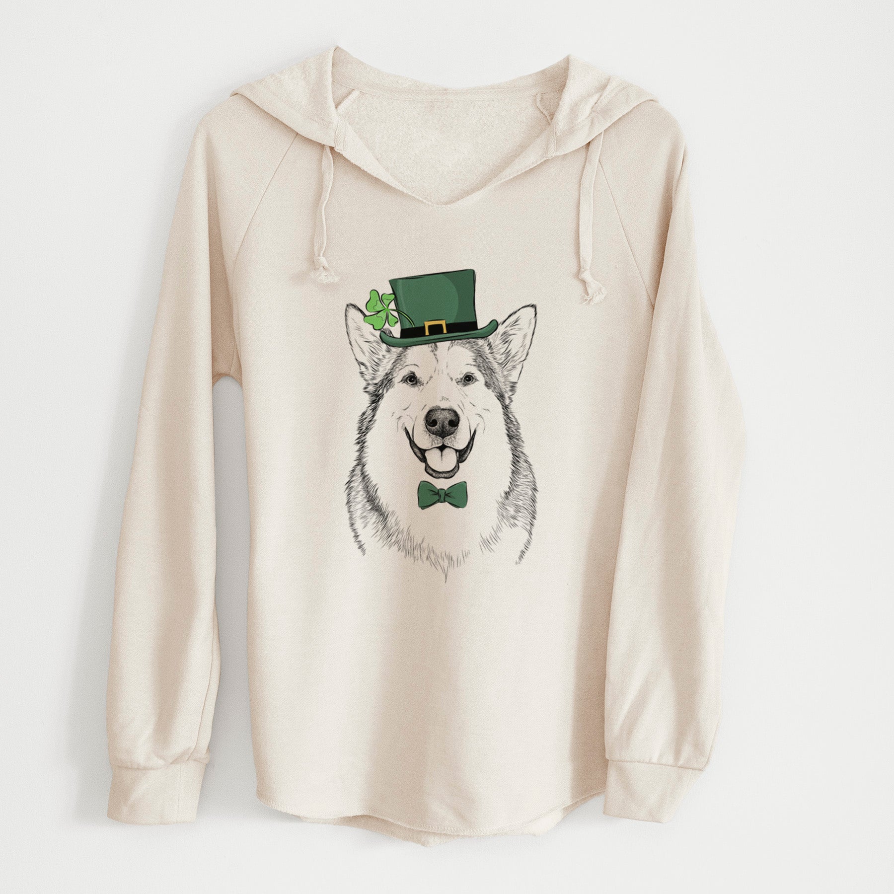 St. Patrick's Vader the Alaskan Malamute - Cali Wave Hooded Sweatshirt