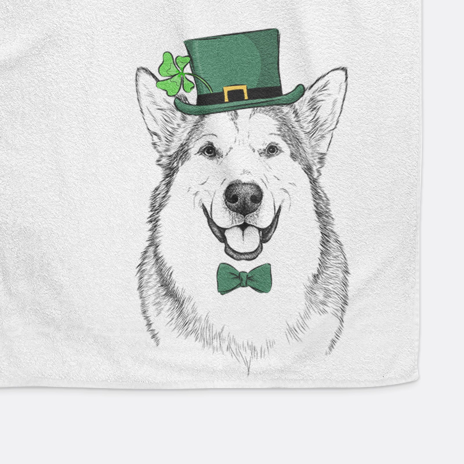 Vader the Alaskan Malamute Decorative Hand Towel