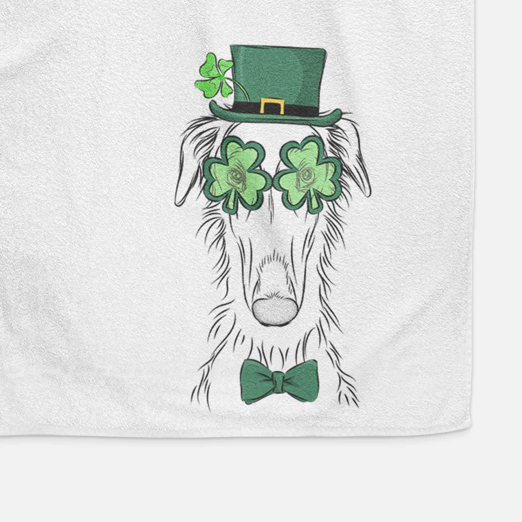 Vaughn the Borzoi Decorative Hand Towel