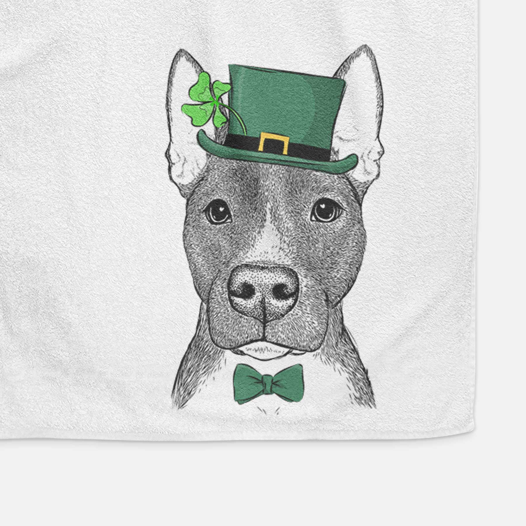 Violet the Pitbull Decorative Hand Towel