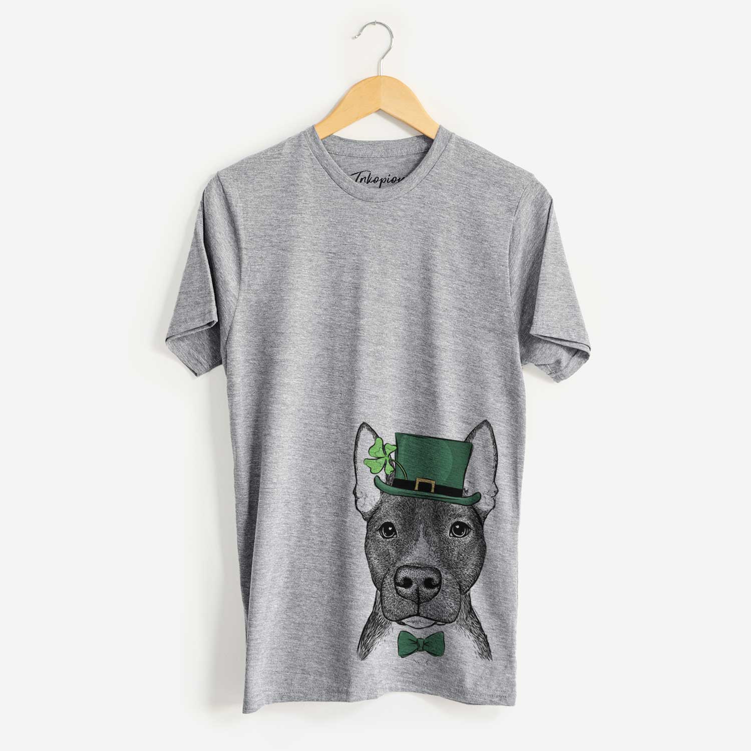 St. Patrick's Violet the Pitbull - Unisex Crewneck