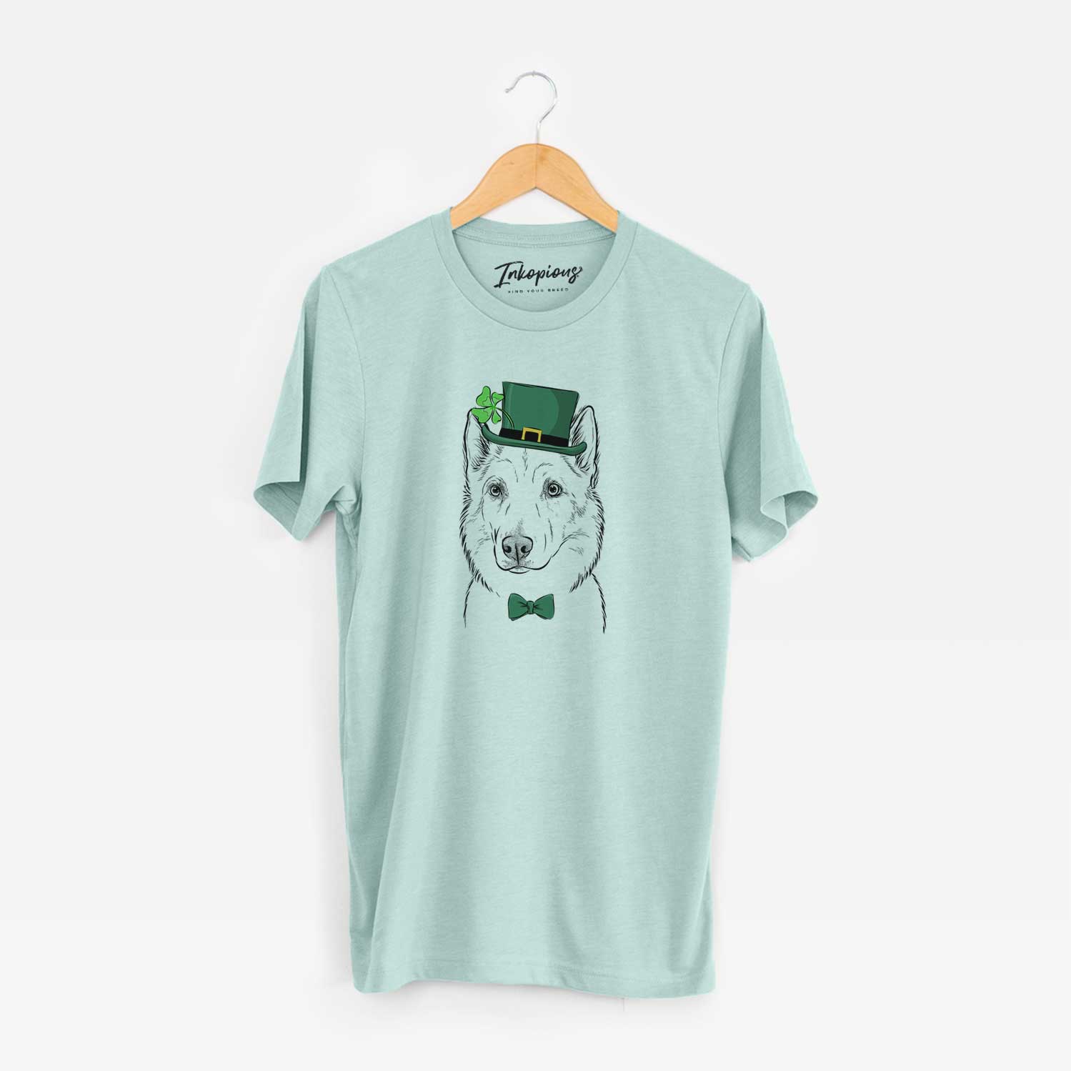 St. Patrick's Vox the Siberian Husky - Unisex Crewneck