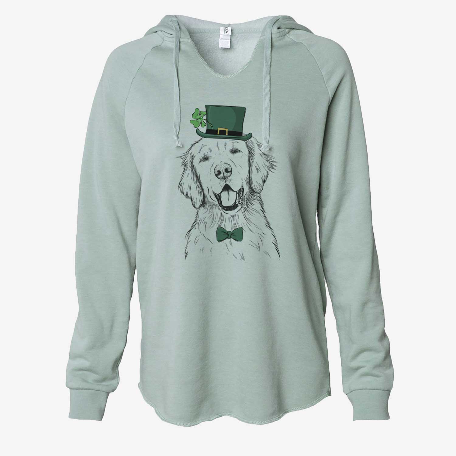 St. Patrick's Wallace the Golden Retriever - Cali Wave Hooded Sweatshirt