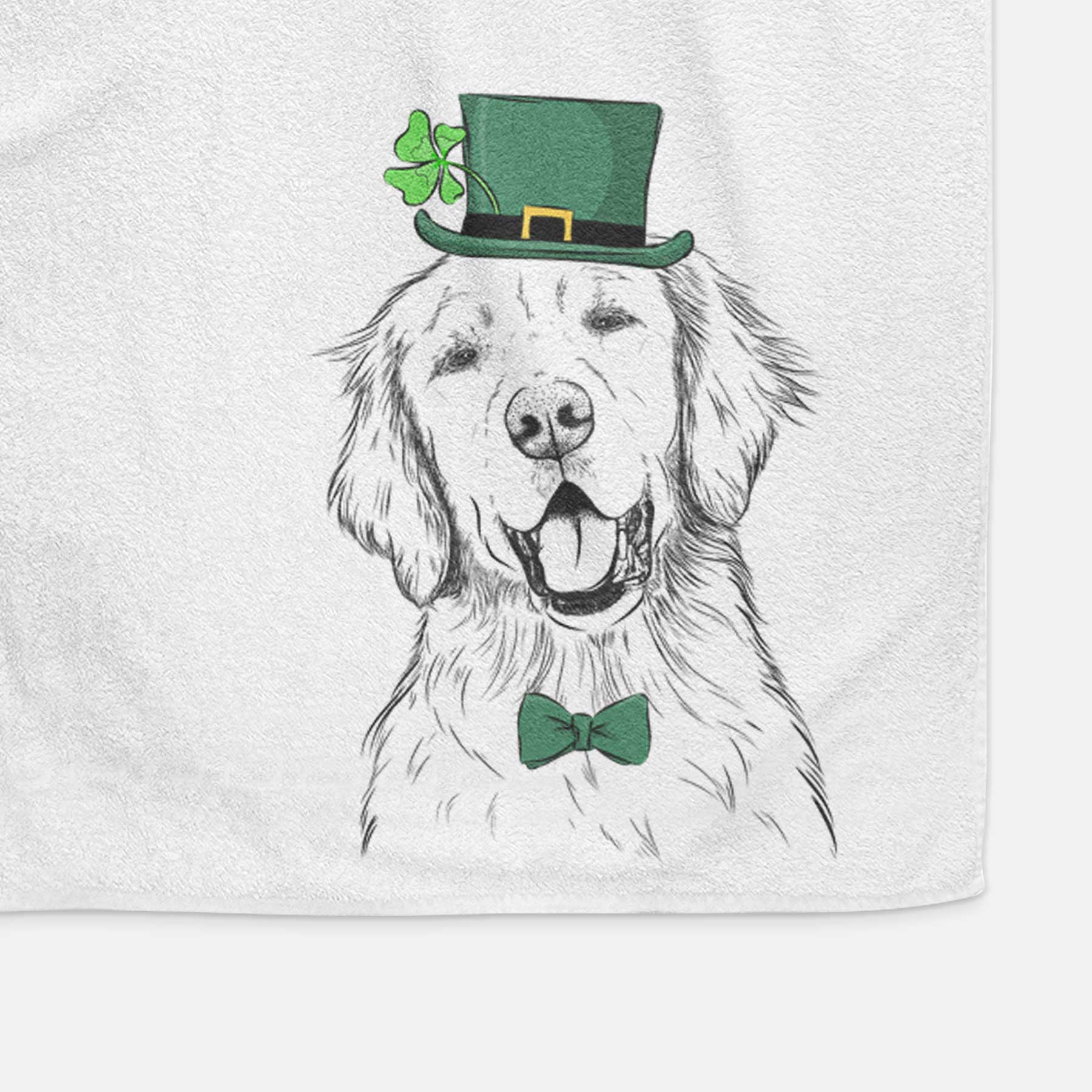 Wallace the Golden Retriever Decorative Hand Towel