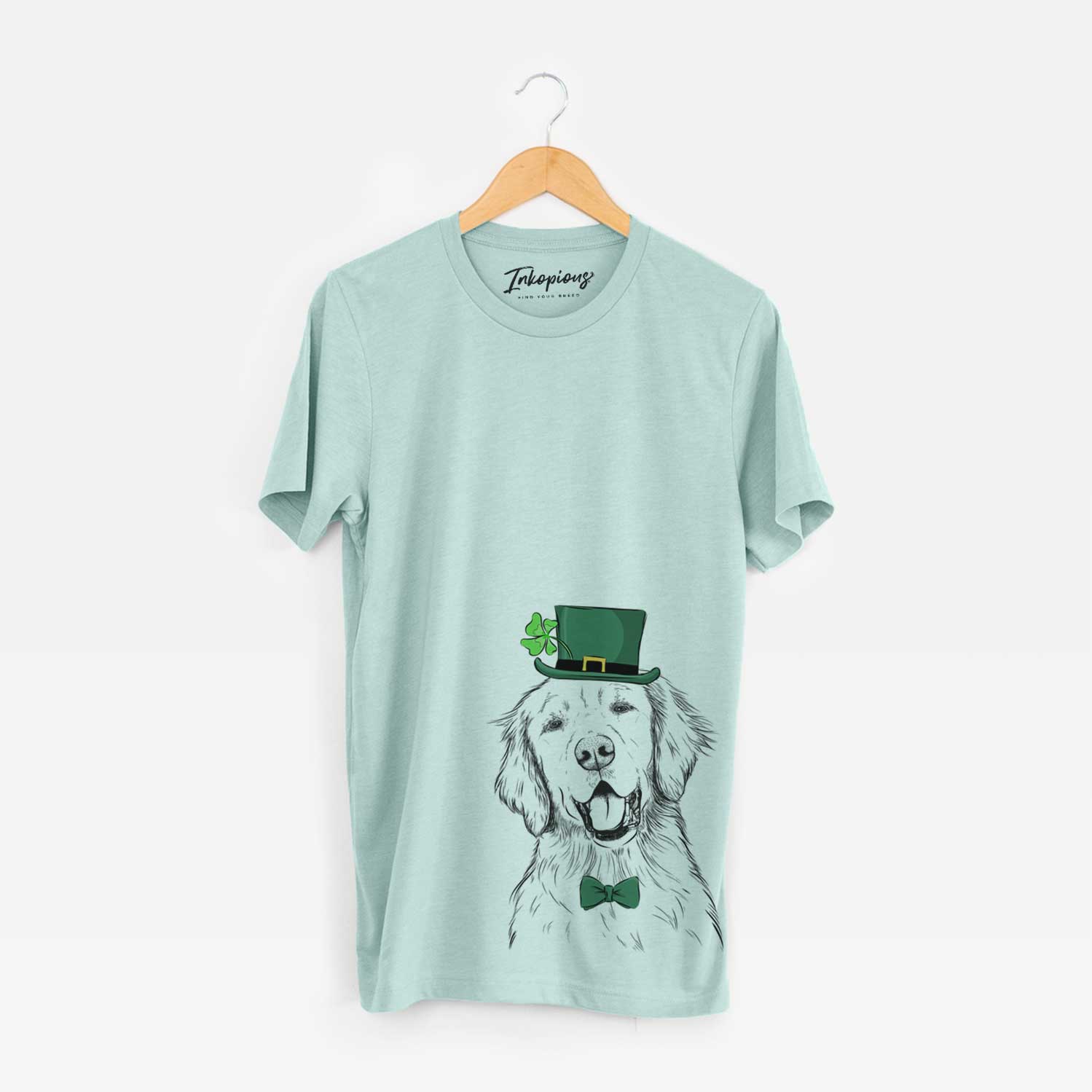 St. Patrick's Wallace the Golden Retriever - Unisex Crewneck