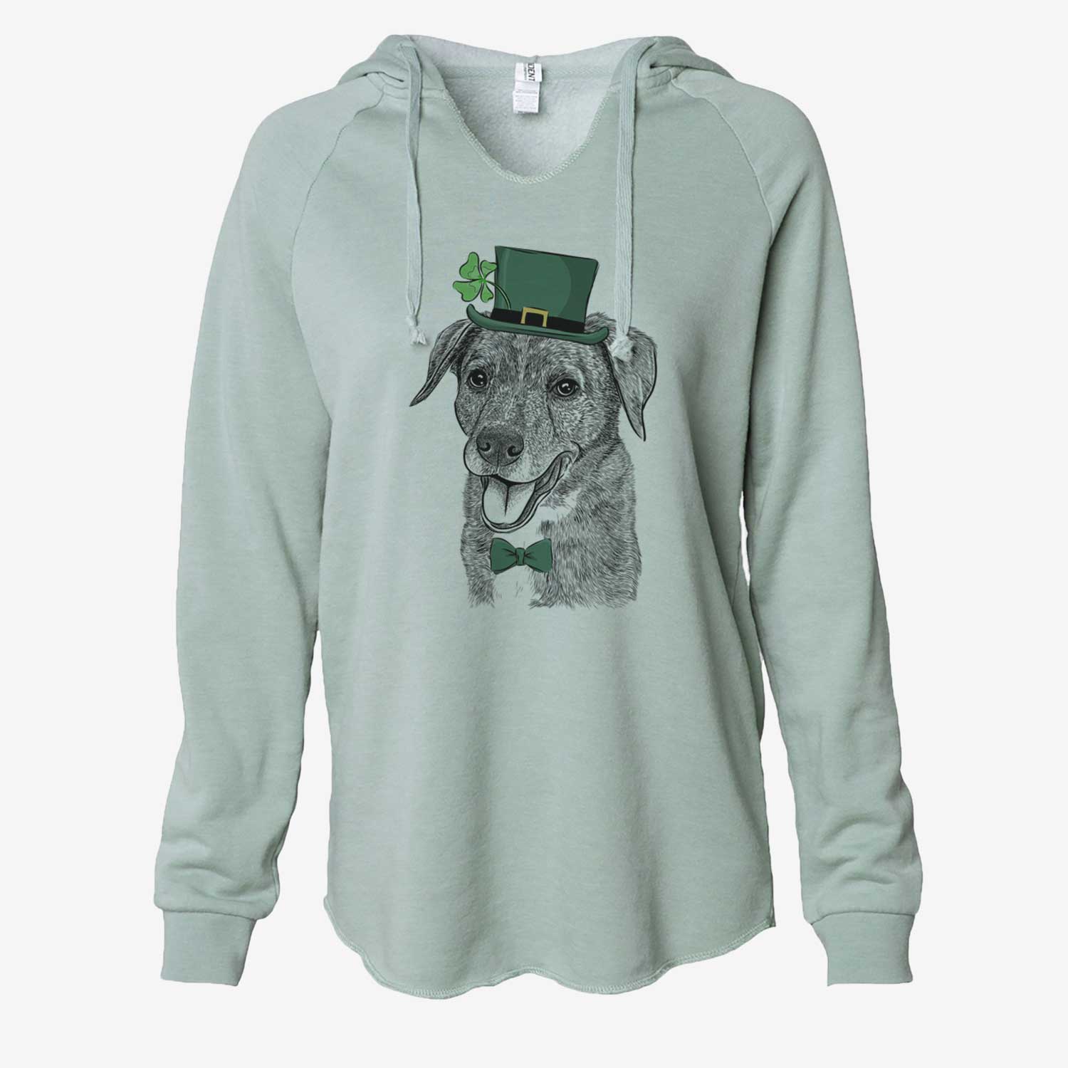 St. Patrick's Wally the Mixed Breed - Cali Wave Hooded Sweatshirt