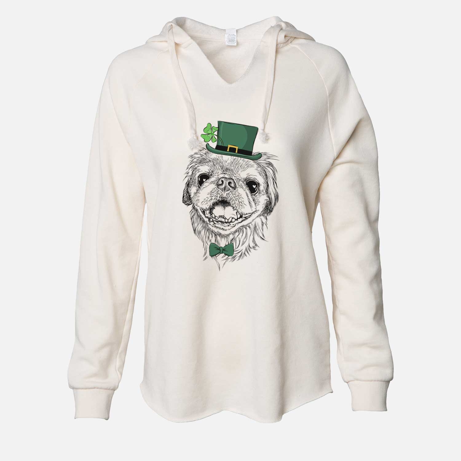 St. Patrick's Wally the Pekingese - Cali Wave Hooded Sweatshirt