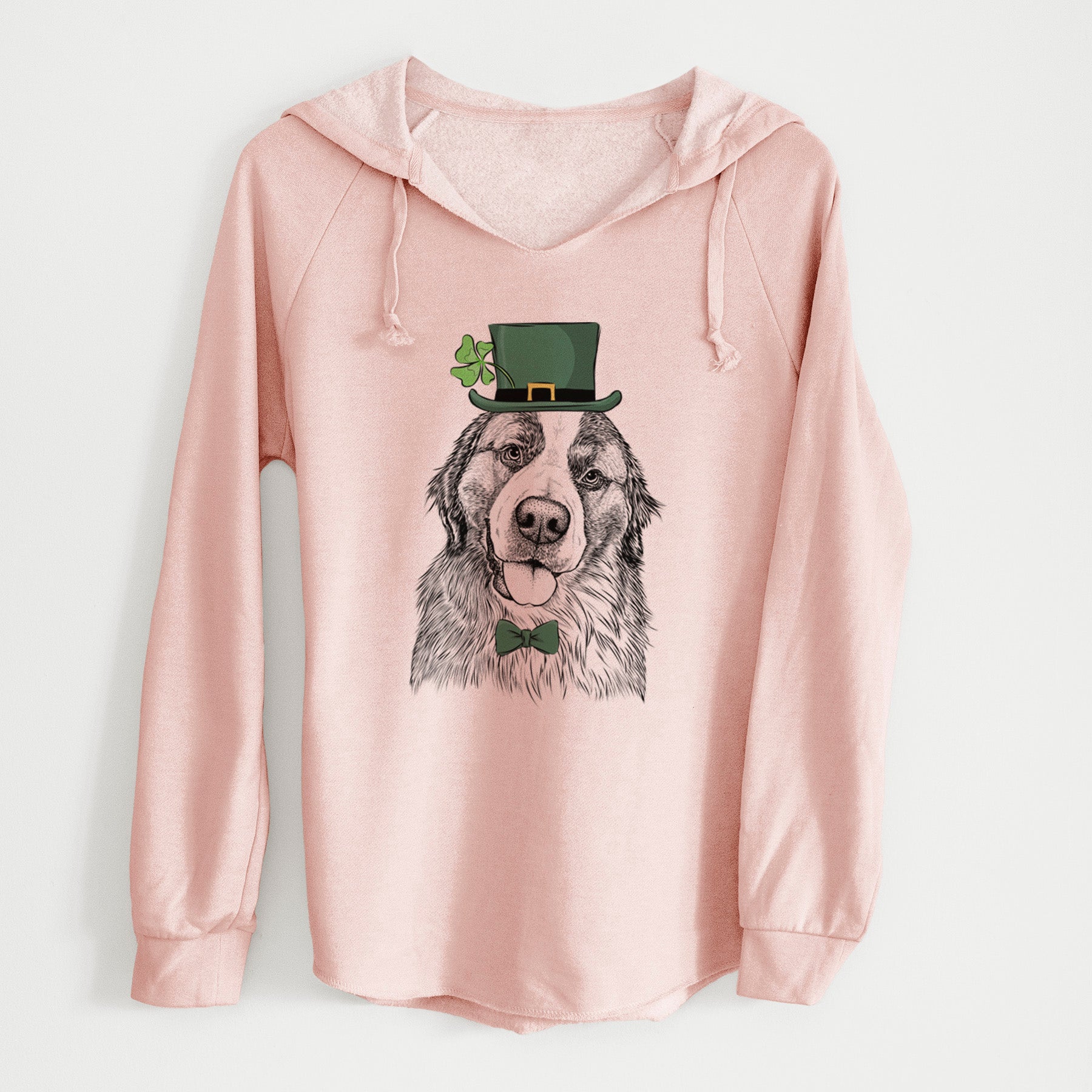 St. Patrick's Walter the Bernese Mountain Dog Mix - Cali Wave Hooded Sweatshirt