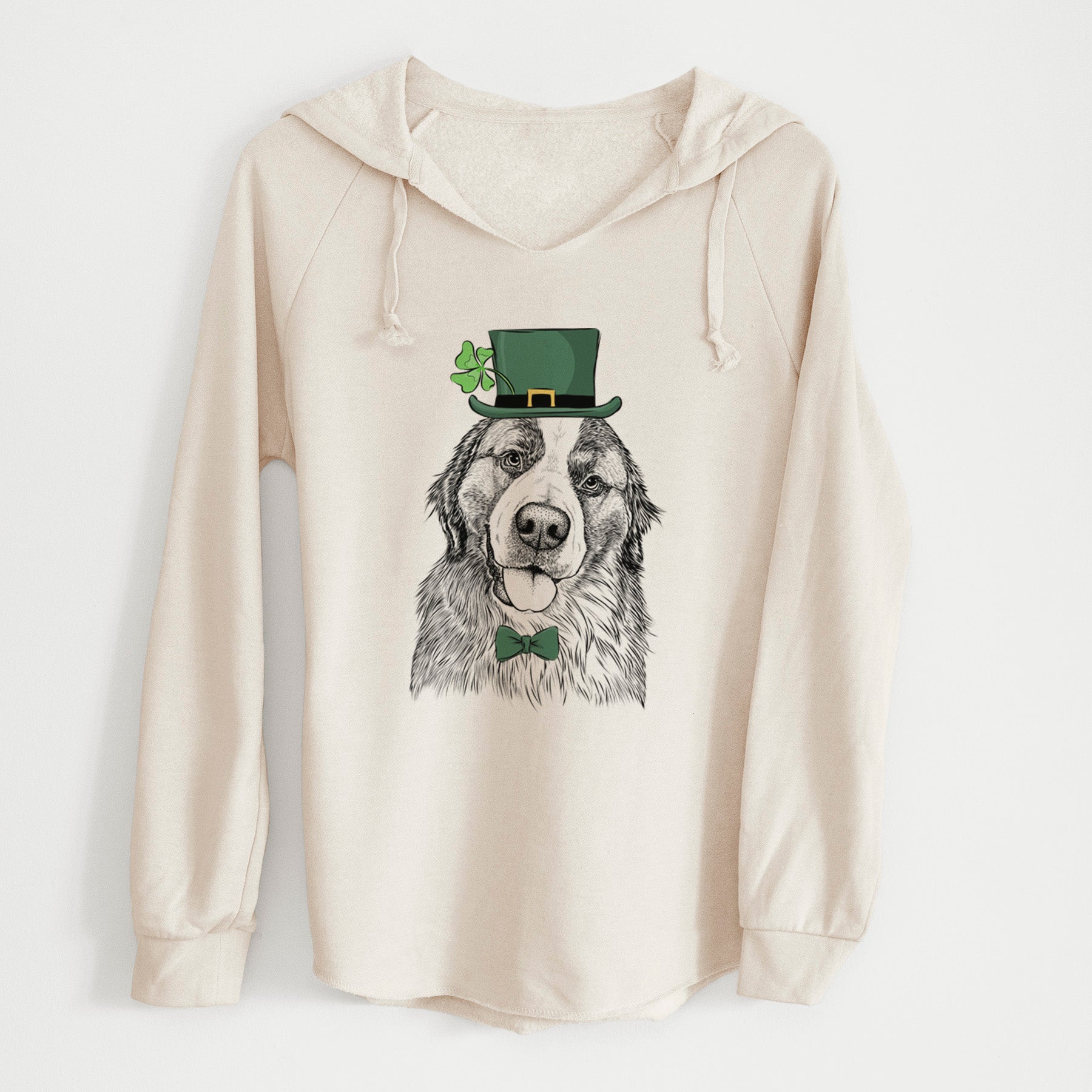 St. Patrick's Walter the Bernese Mountain Dog Mix - Cali Wave Hooded Sweatshirt