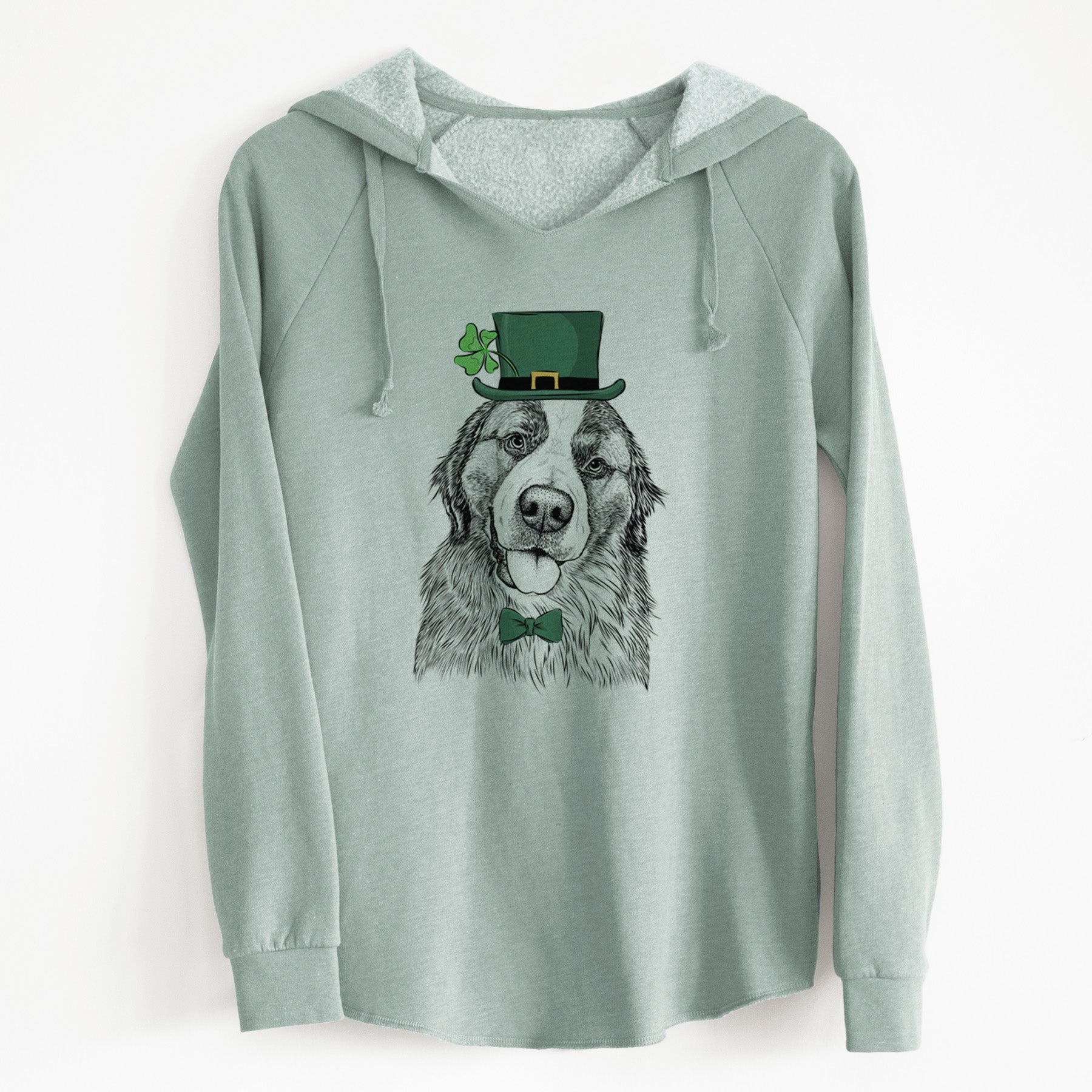 St. Patrick's Walter the Bernese Mountain Dog Mix - Cali Wave Hooded Sweatshirt