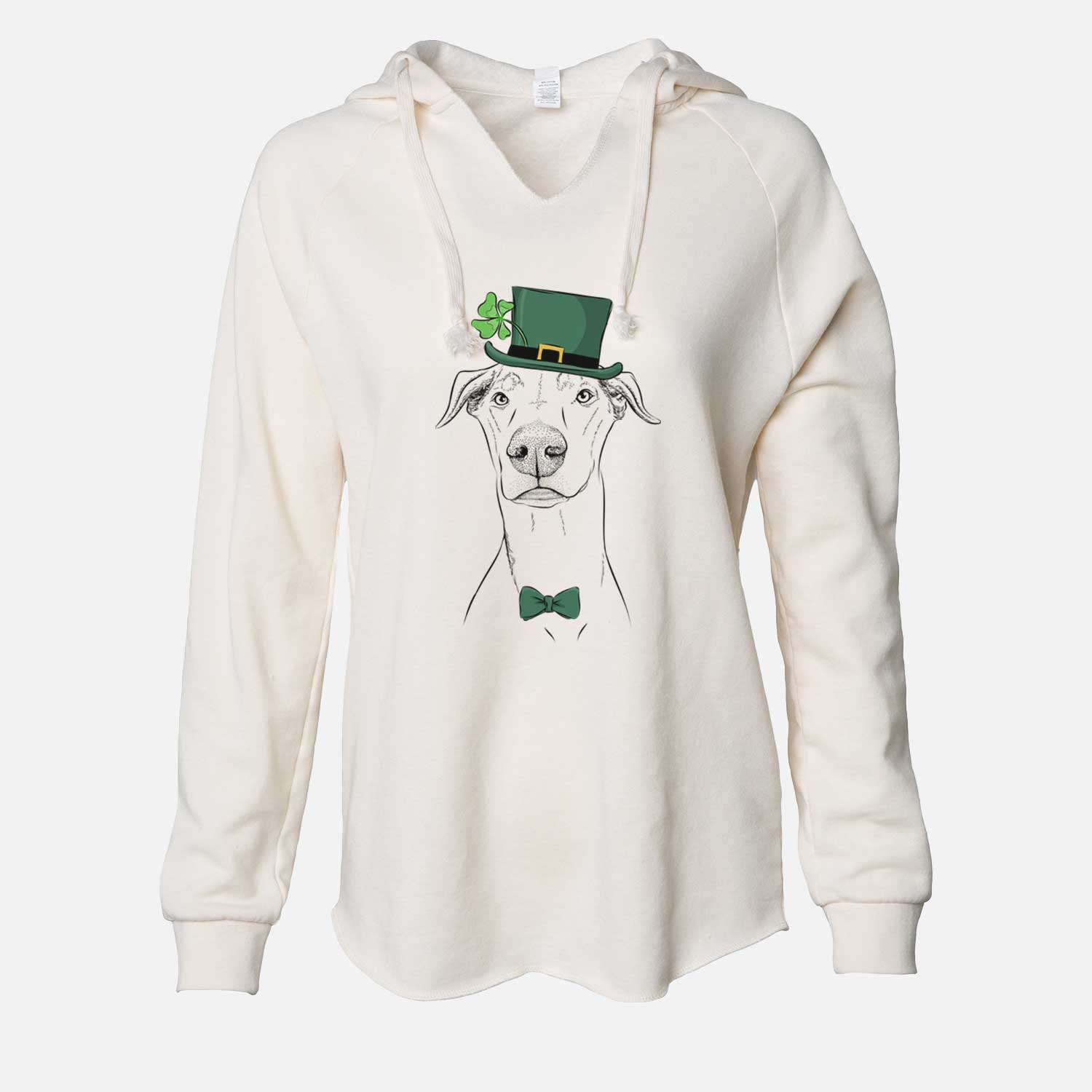 St. Patrick's Walter the White Doberman Rescue - Cali Wave Hooded Sweatshirt