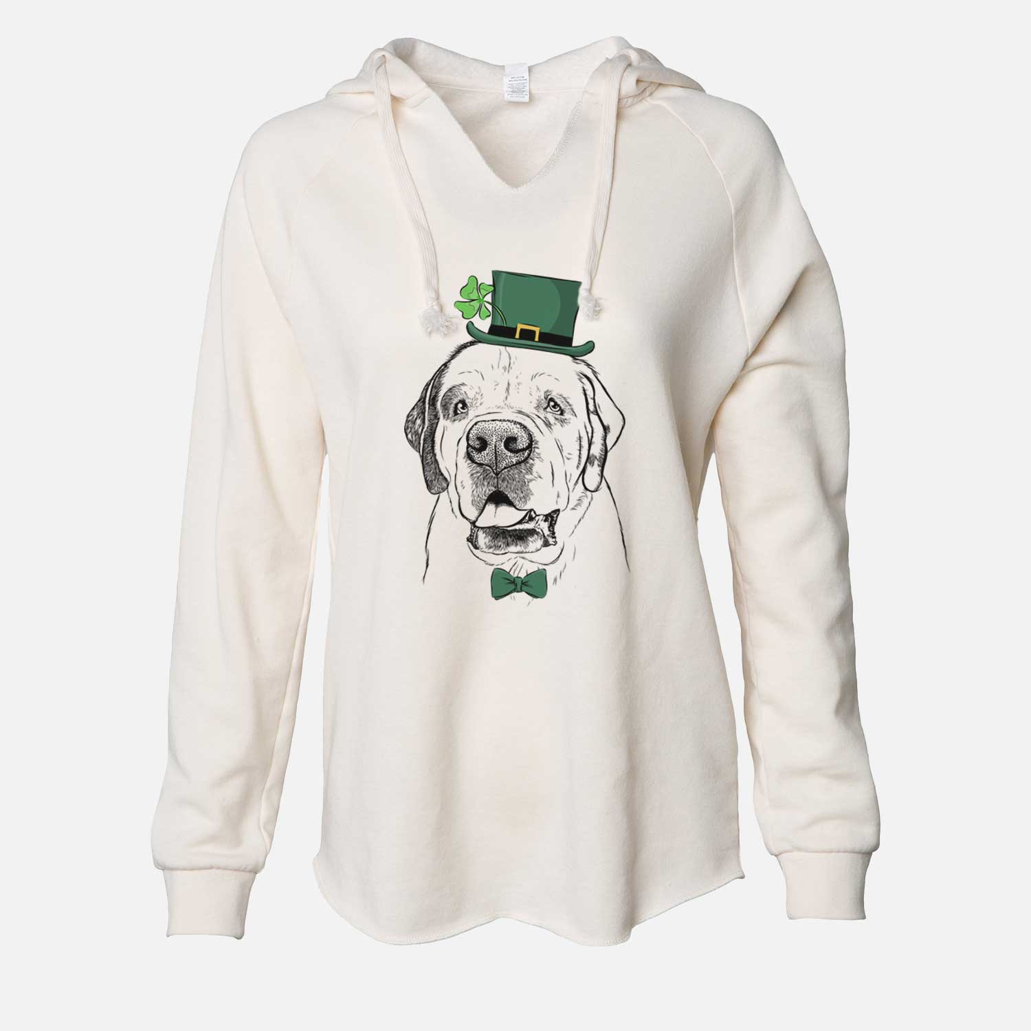 St. Patrick's Wendy the Saint Bernard - Cali Wave Hooded Sweatshirt