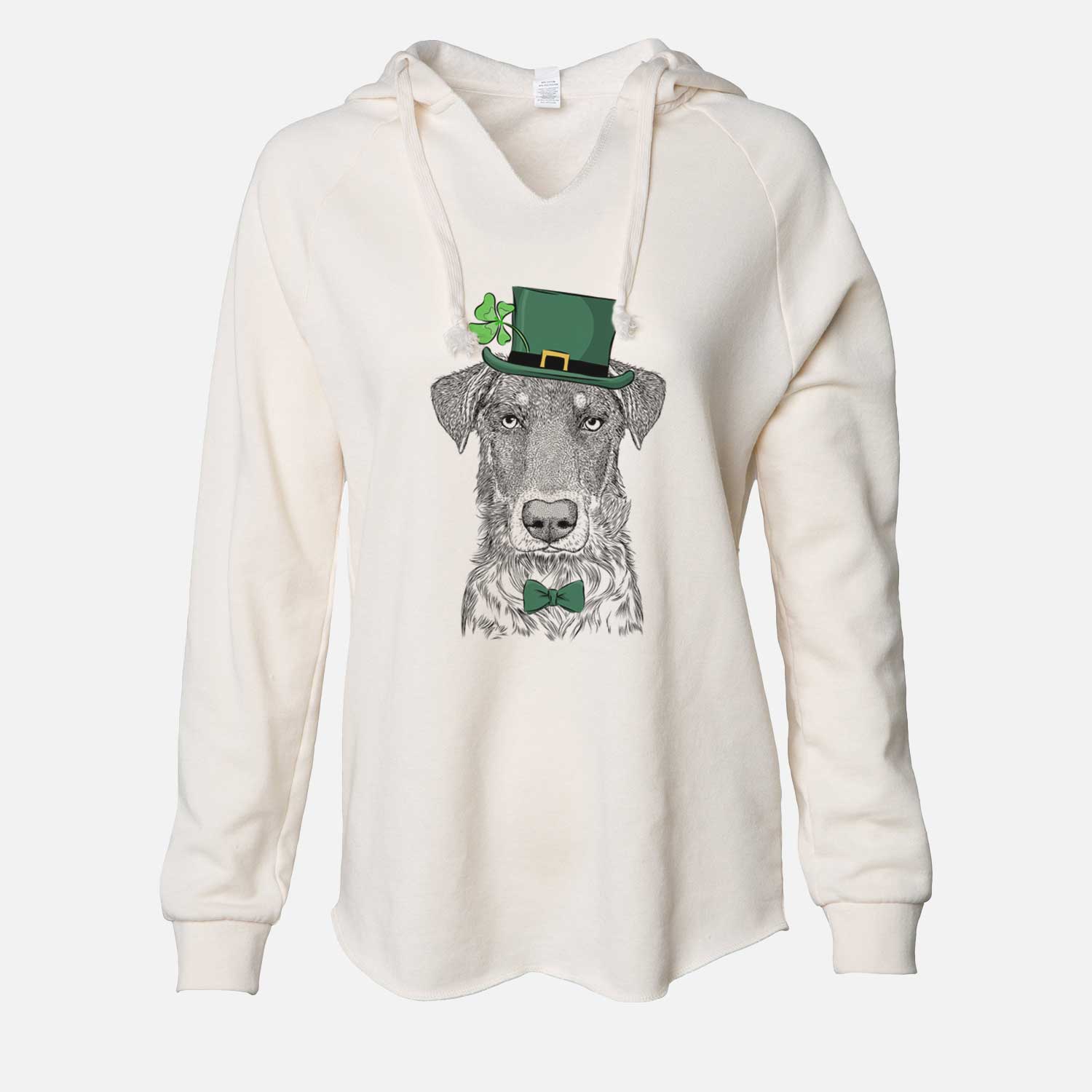 St. Patrick's Wesson the Beauceron - Cali Wave Hooded Sweatshirt