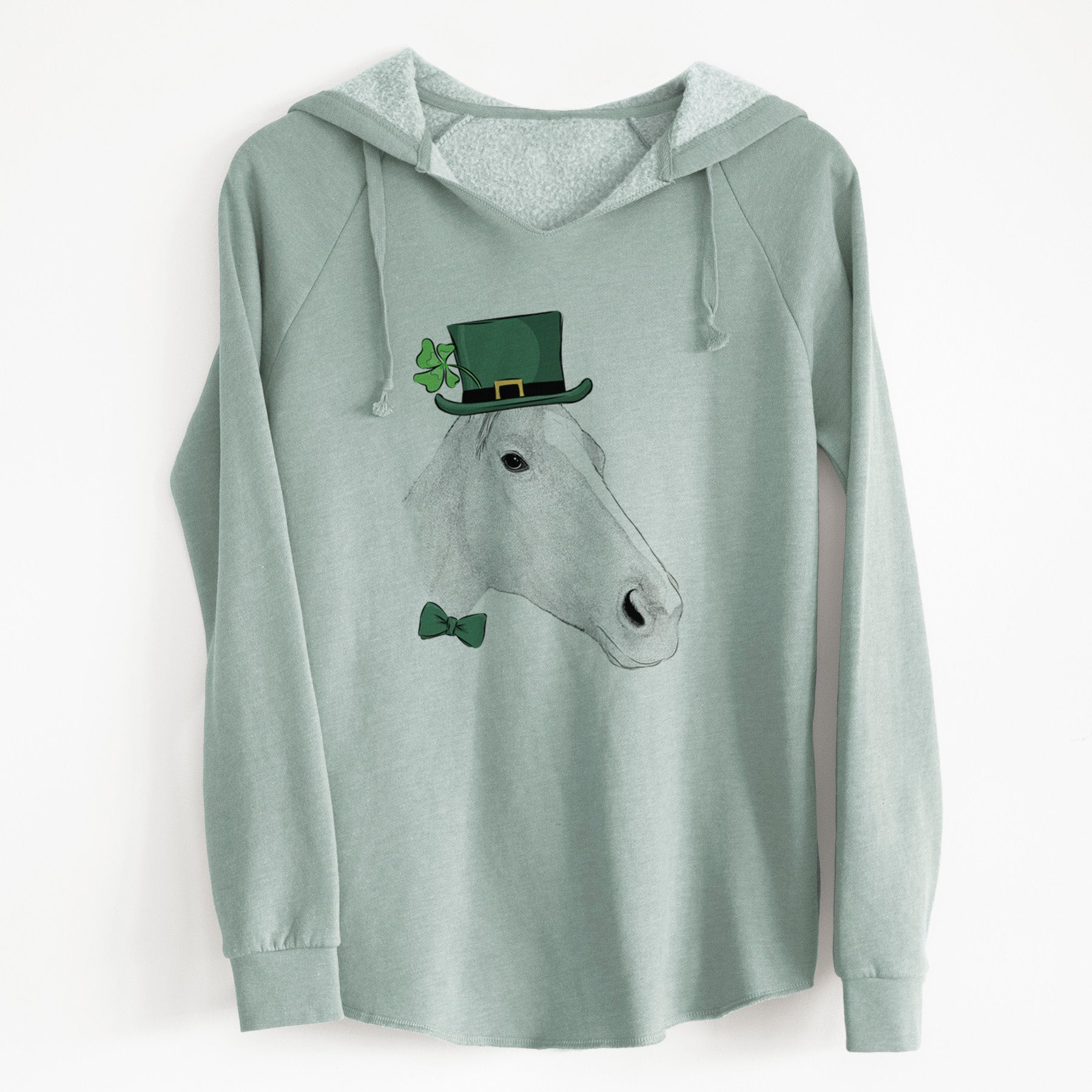 St. Patrick's Westley the Horse - Cali Wave Hooded Sweatshirt