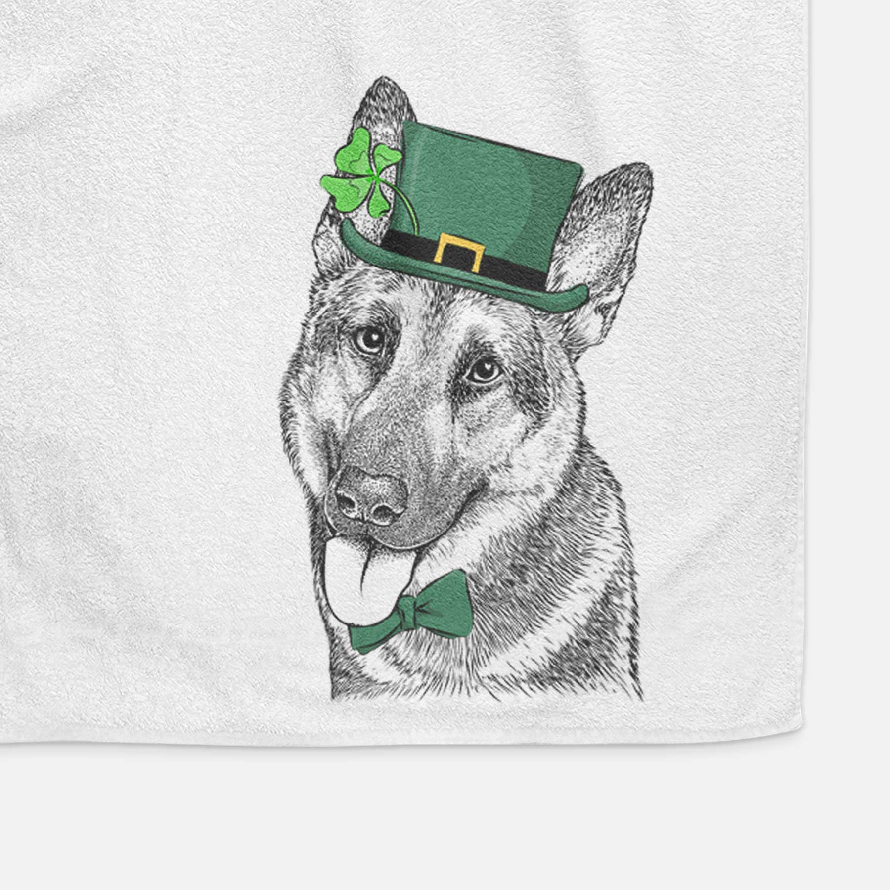 Whitaker the German Shepherd Decorative Hand Towel