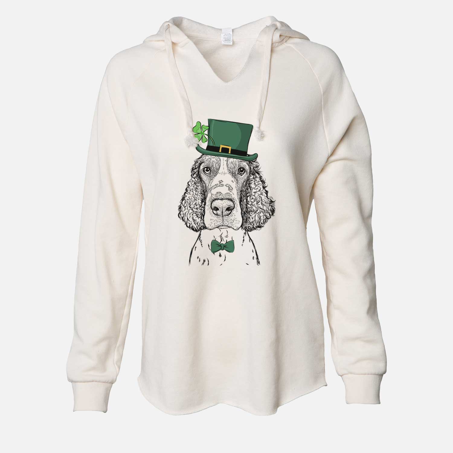 St. Patrick's Wilbur the English Springer Spaniel - Cali Wave Hooded Sweatshirt