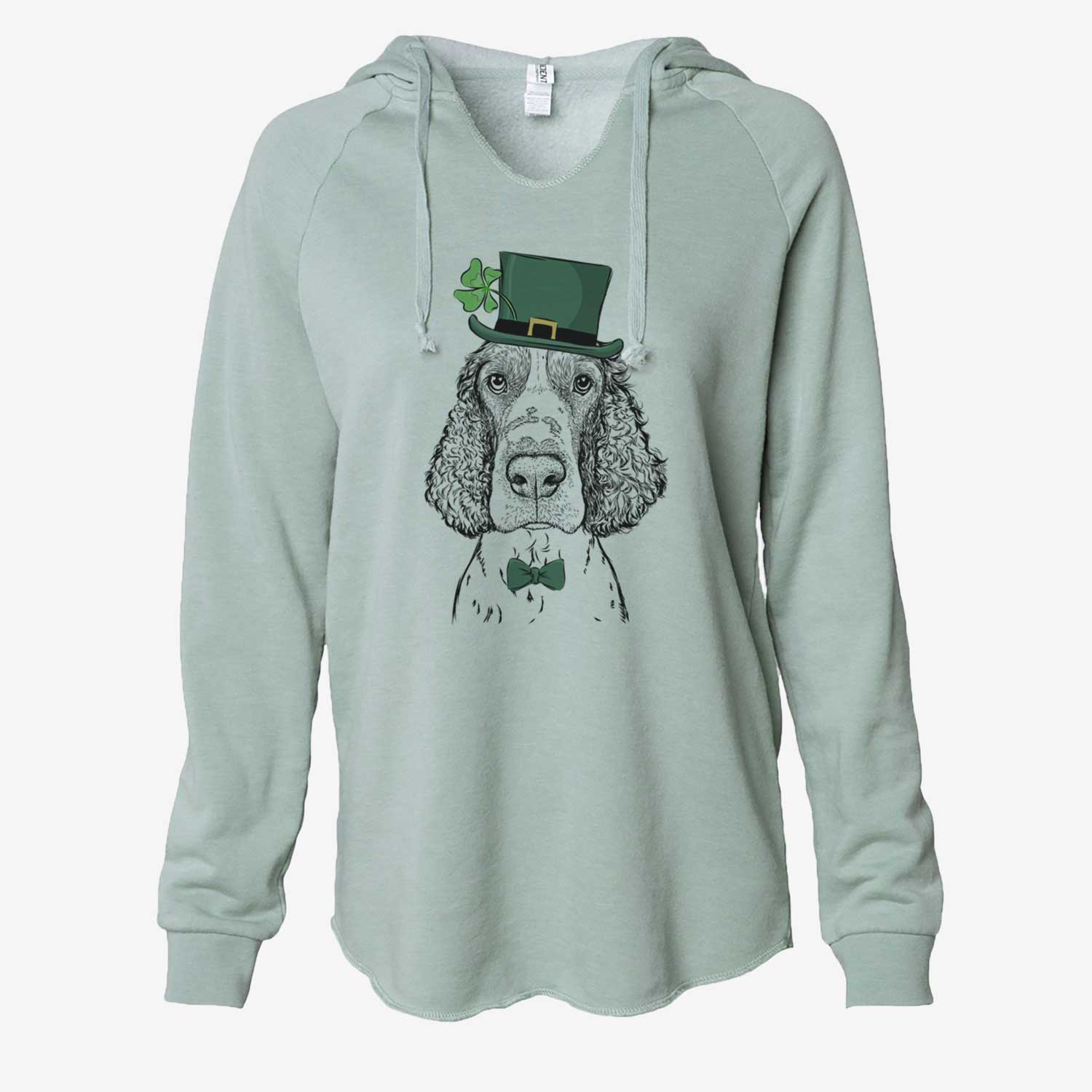 St. Patrick's Wilbur the English Springer Spaniel - Cali Wave Hooded Sweatshirt