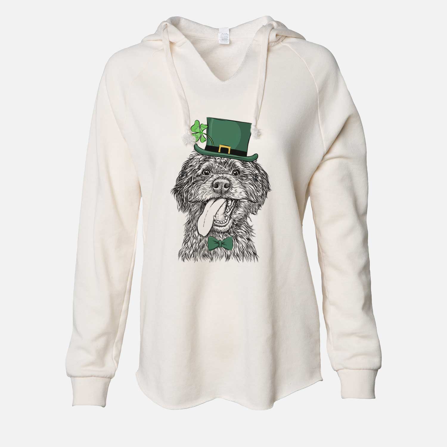 St. Patrick's Winnie the Mini Aussiedoodle - Cali Wave Hooded Sweatshirt