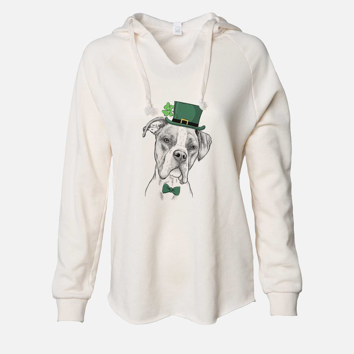 St. Patrick's Winston the Boxer - Cali Wave Hooded Sweatshirt