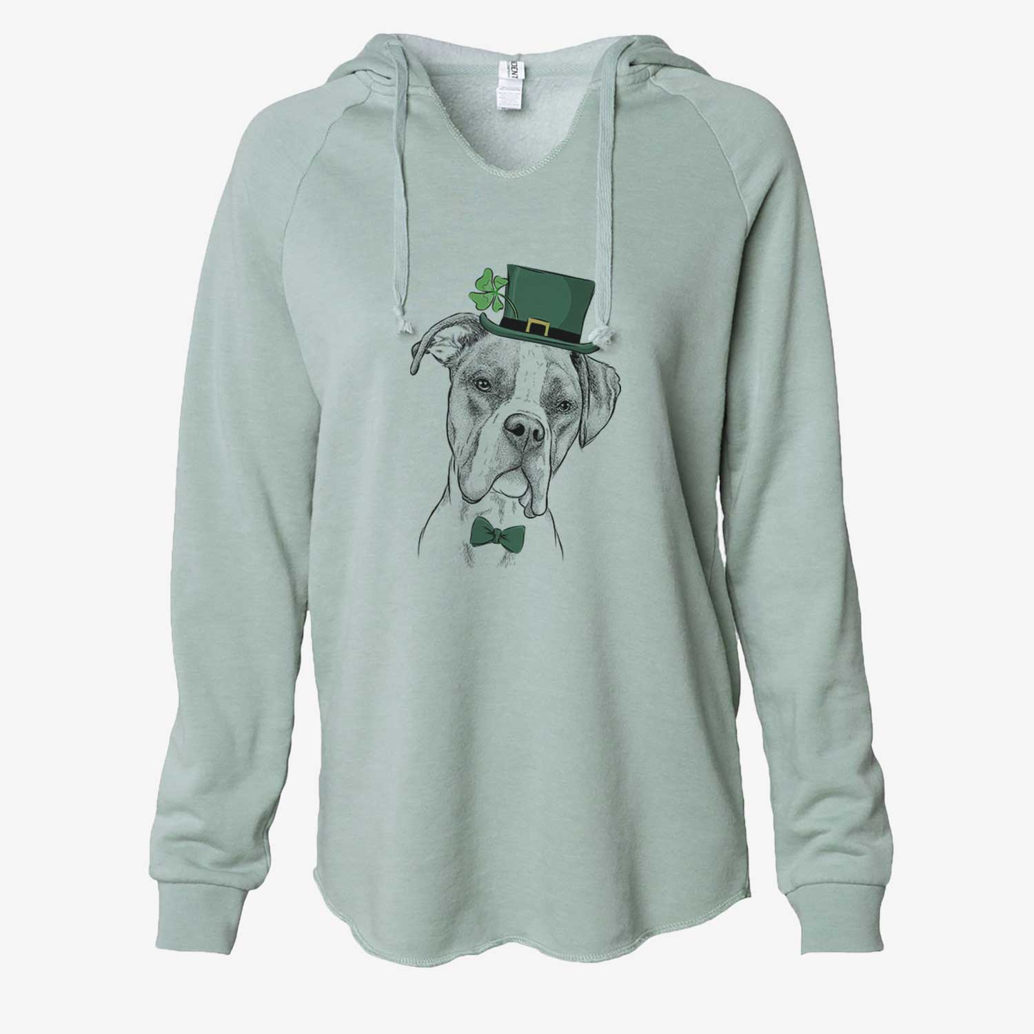 St. Patrick's Winston the Boxer - Cali Wave Hooded Sweatshirt