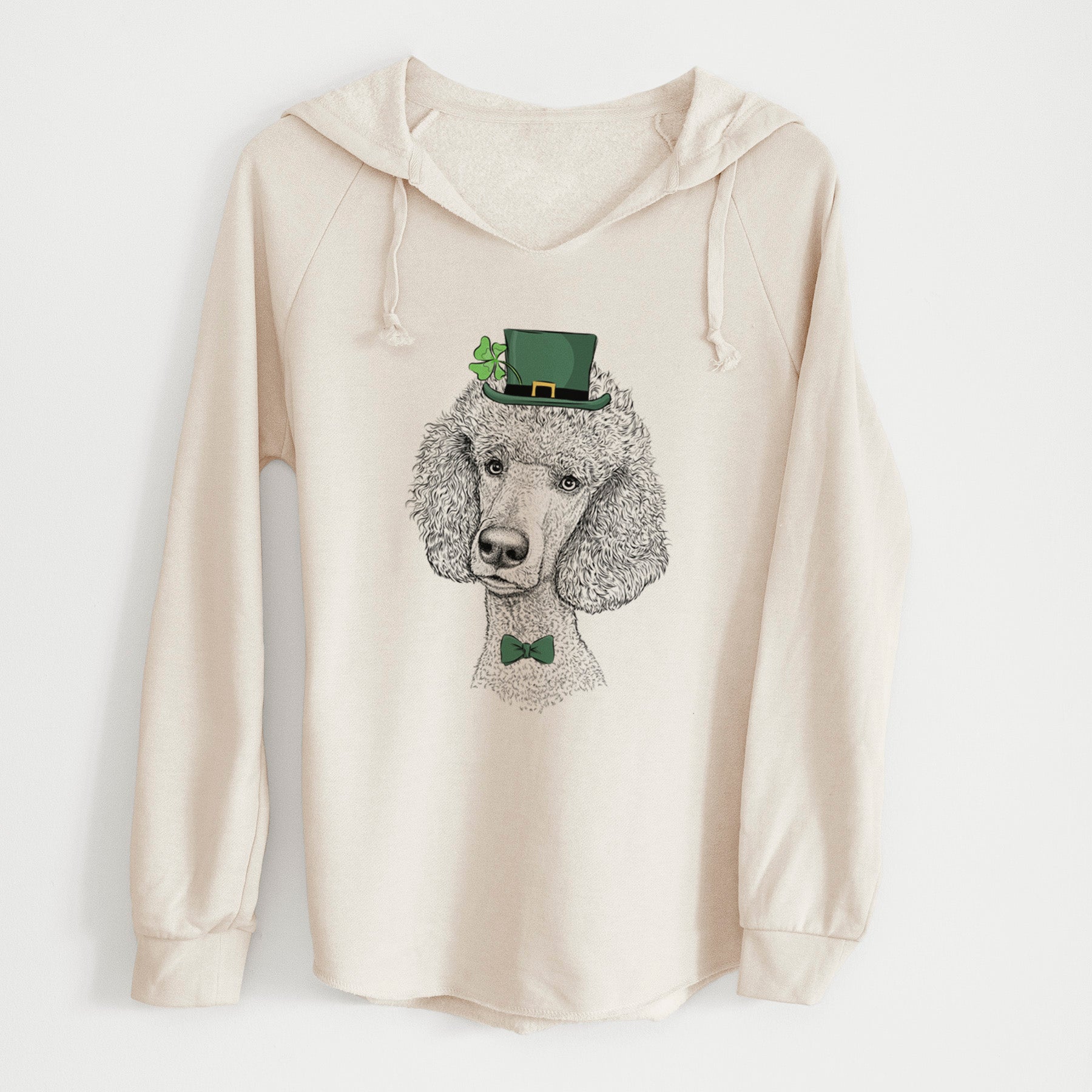 St. Patrick's Yuki the Poodle - Cali Wave Hooded Sweatshirt