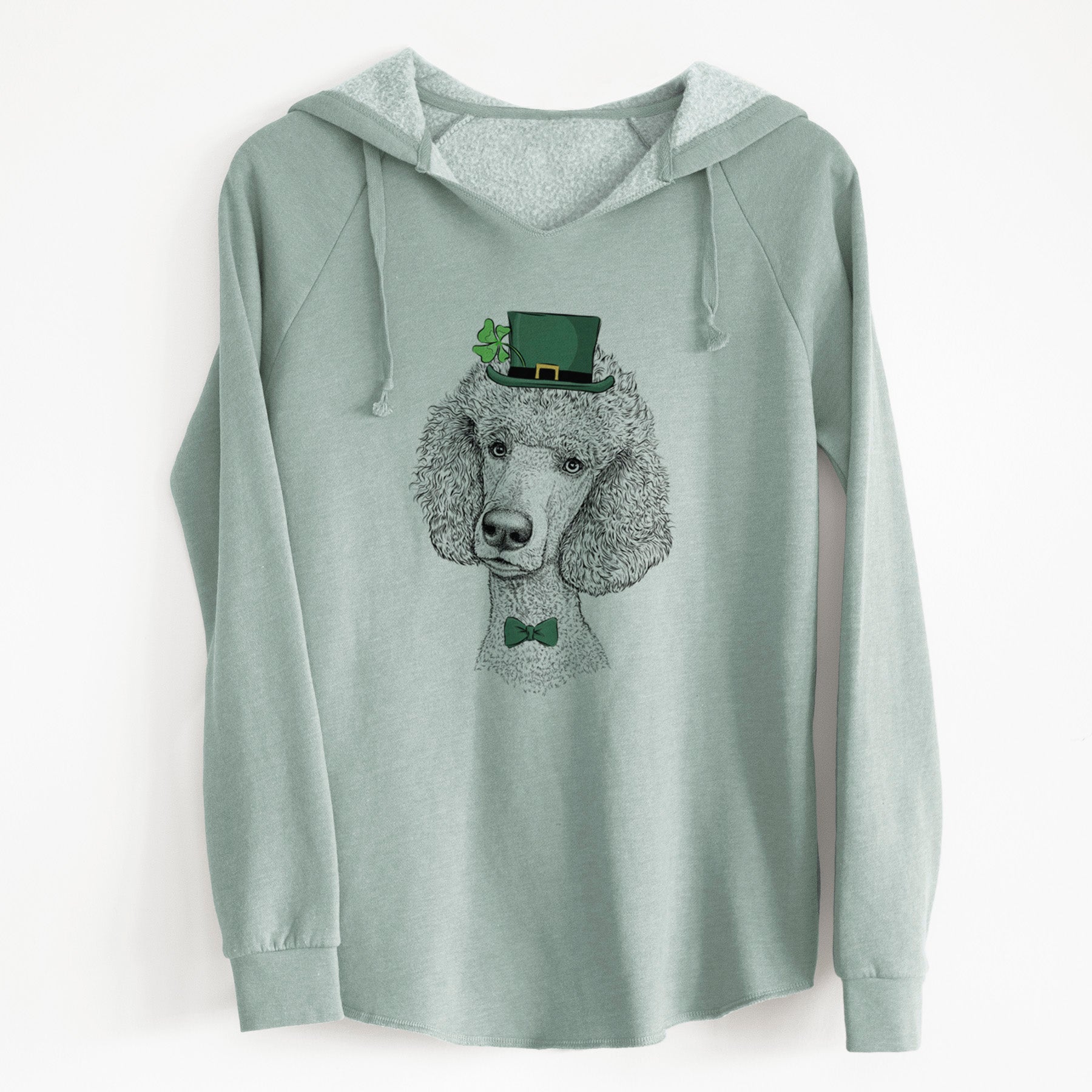 St. Patrick's Yuki the Poodle - Cali Wave Hooded Sweatshirt