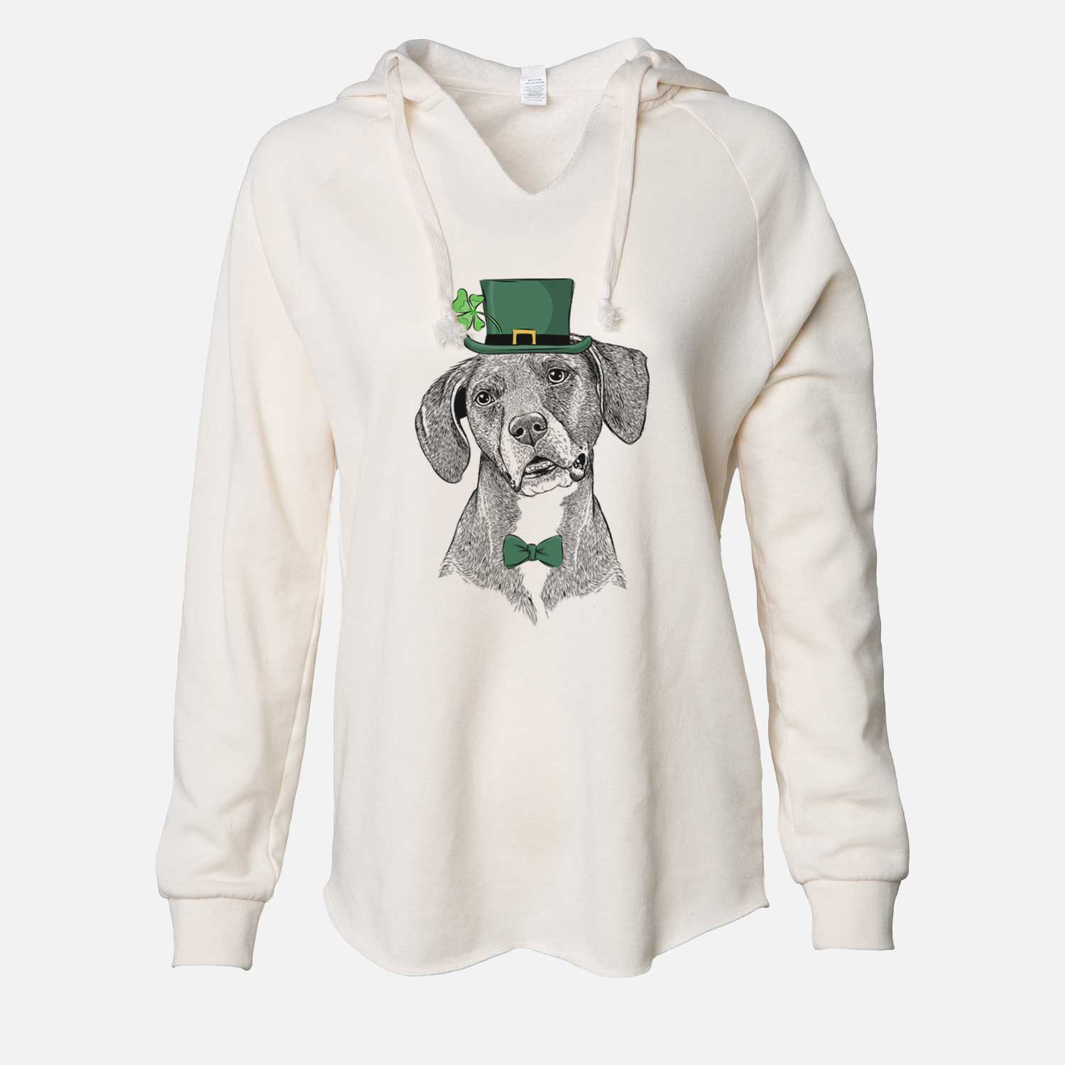 St. Patrick's Zeena the Plott Hound Mix - Cali Wave Hooded Sweatshirt