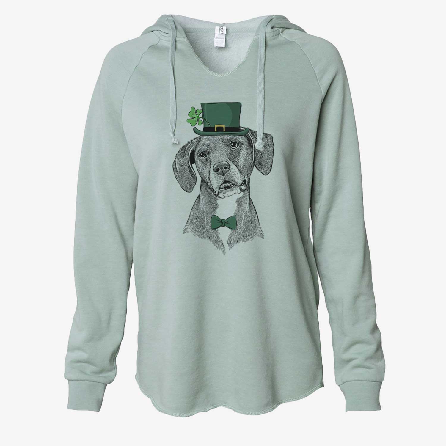 St. Patrick's Zeena the Plott Hound Mix - Cali Wave Hooded Sweatshirt