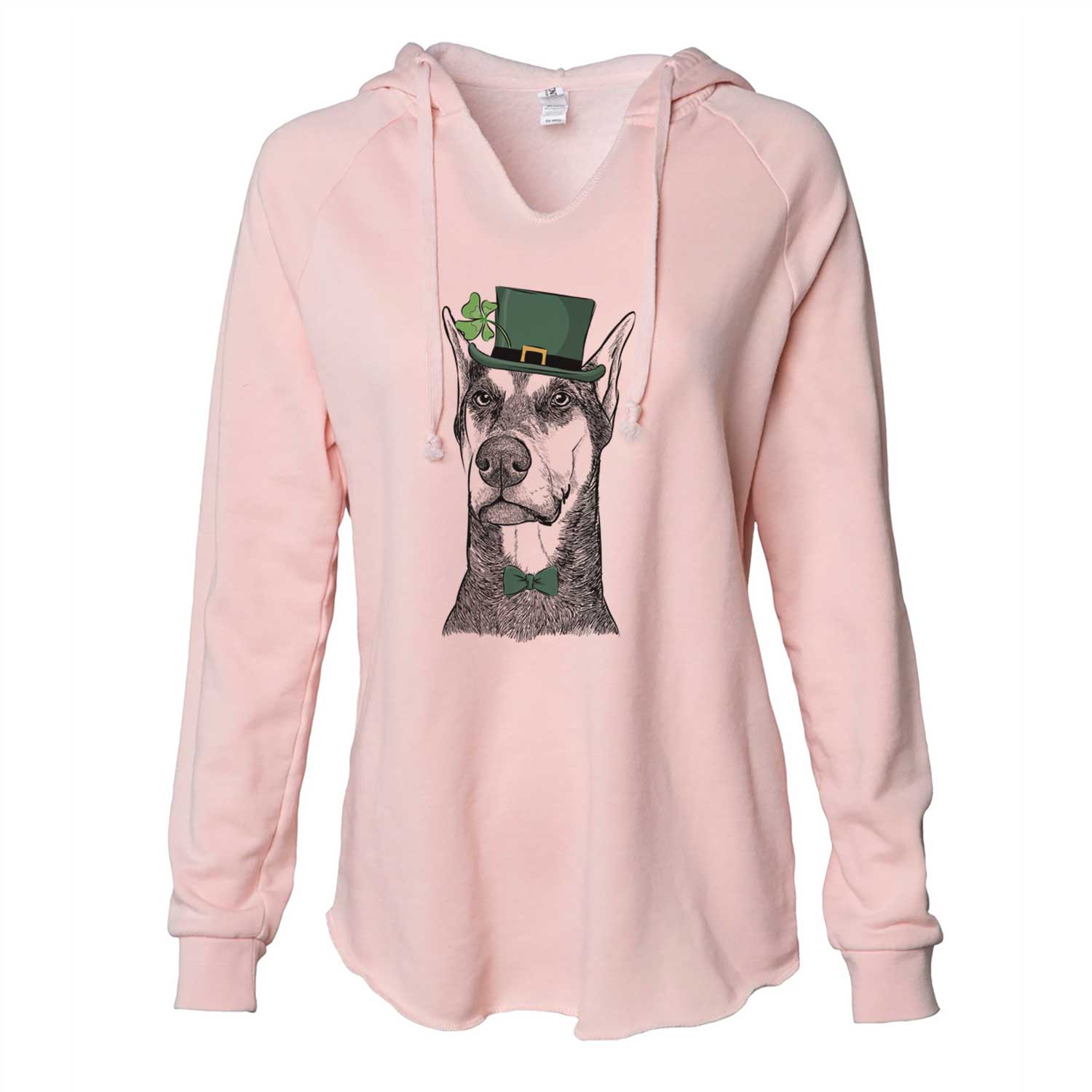 St. Patrick's Zeus the Doberman Pinscher - Cali Wave Hooded Sweatshirt