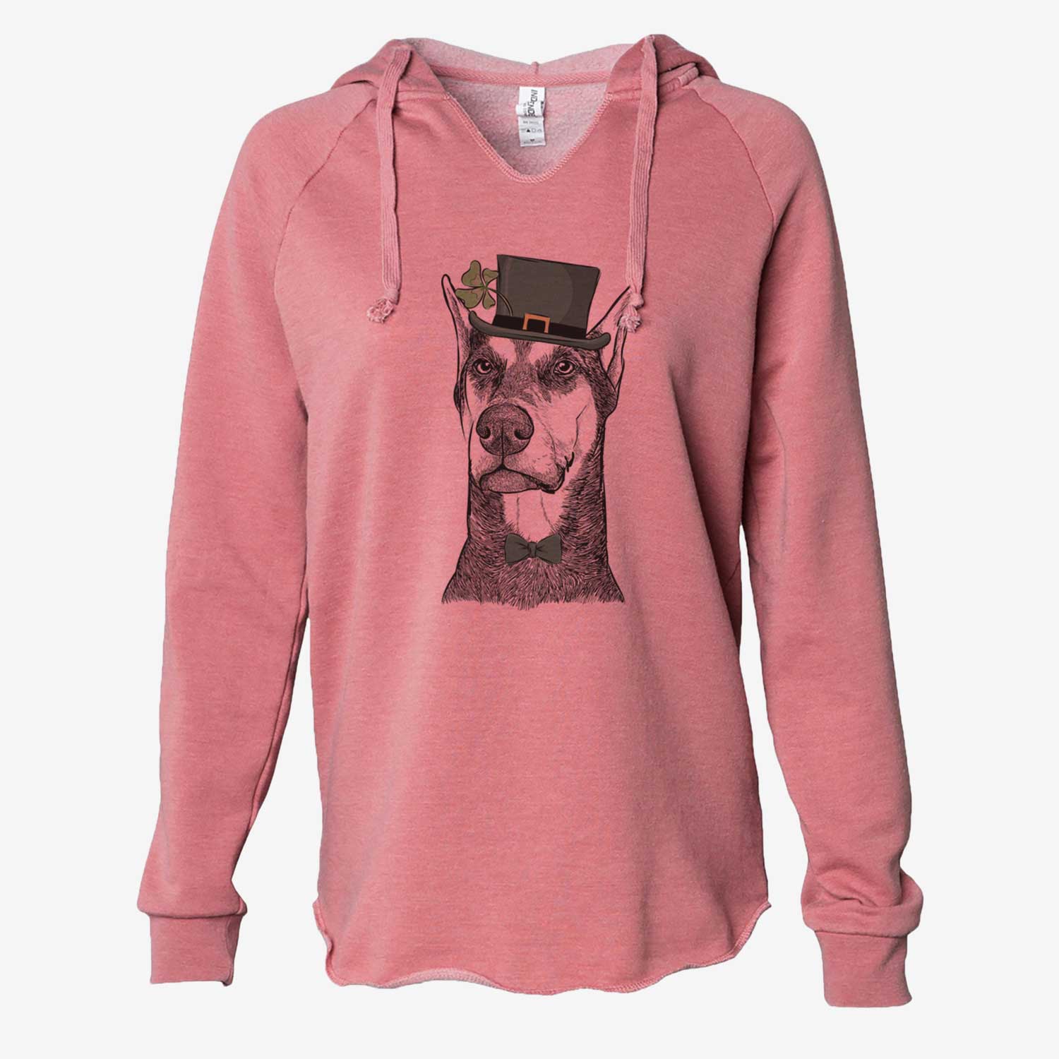 St. Patrick's Zeus the Doberman Pinscher - Cali Wave Hooded Sweatshirt