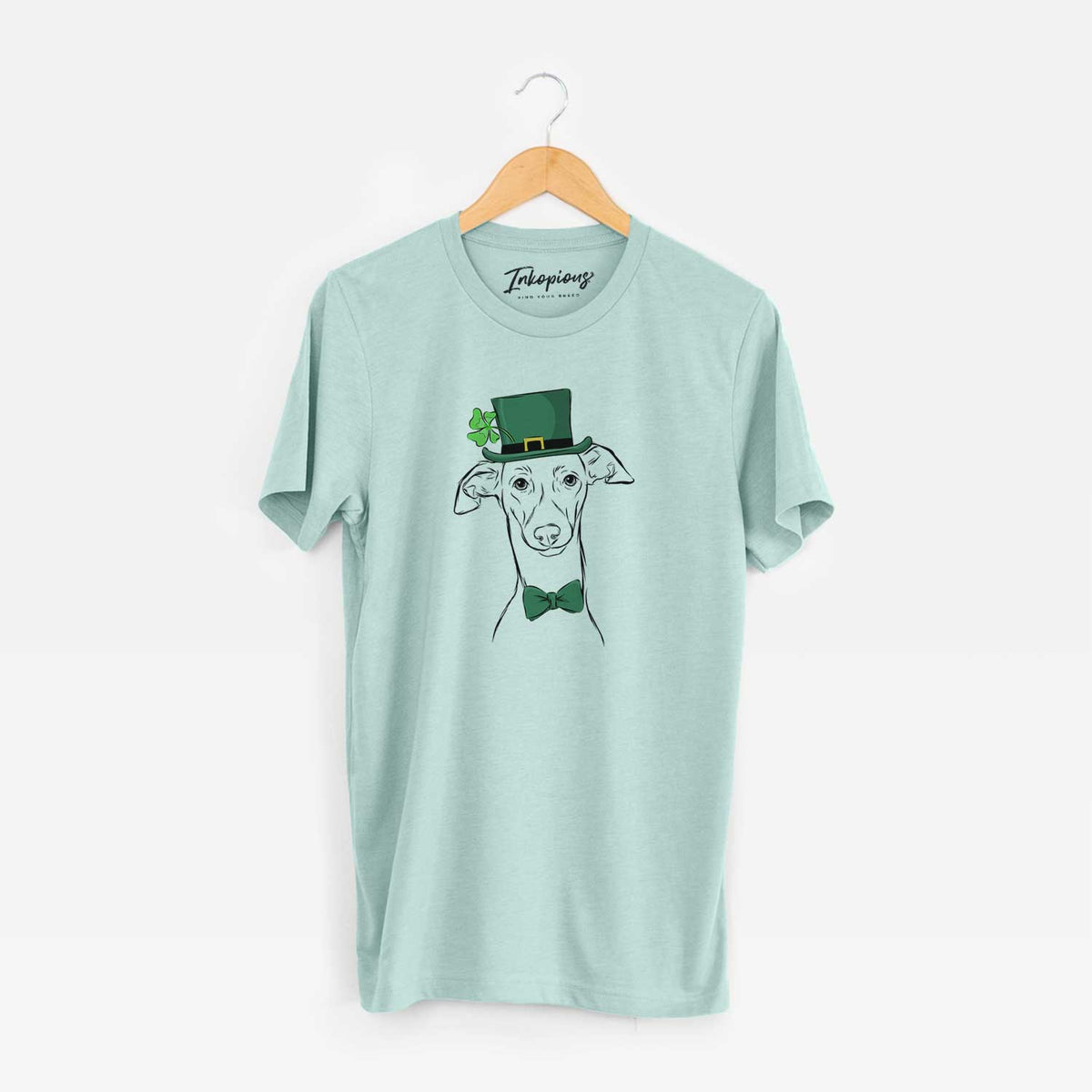 St. Patrick's Ziggie the Italian Greyhound - Unisex Crewneck
