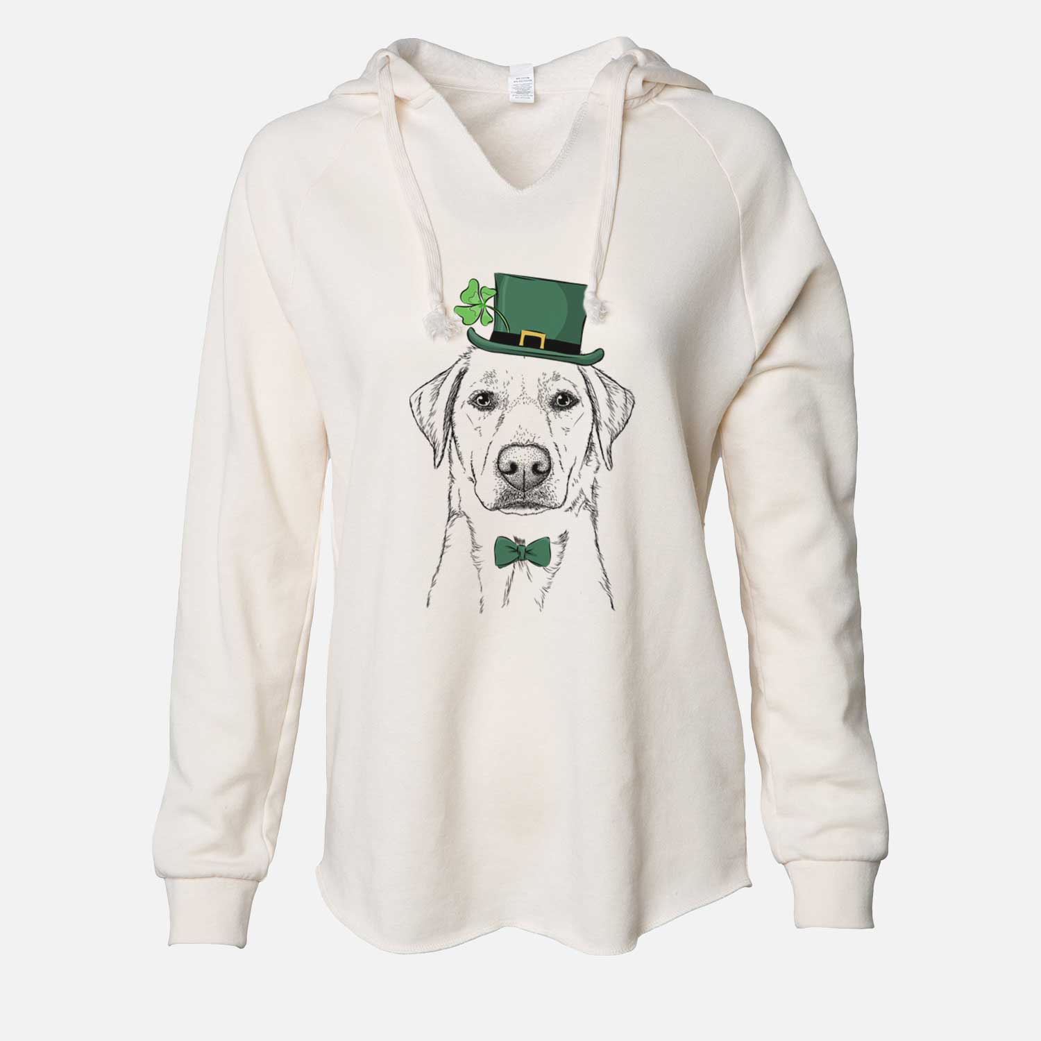 St. Patrick's Zoe the Yellow Lab - Cali Wave Hooded Sweatshirt