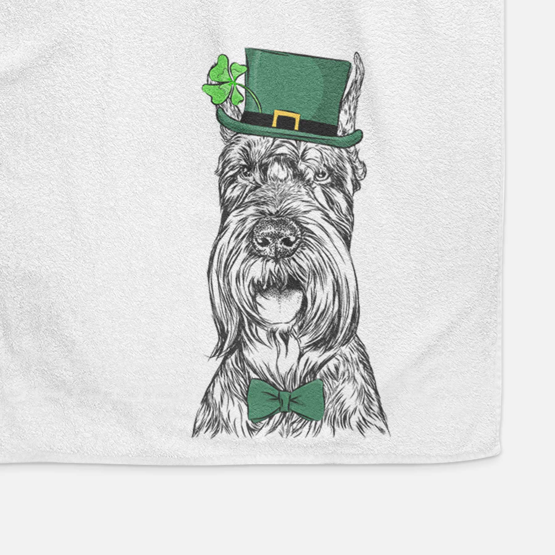 Zuri the Giant Schnauzer Decorative Hand Towel