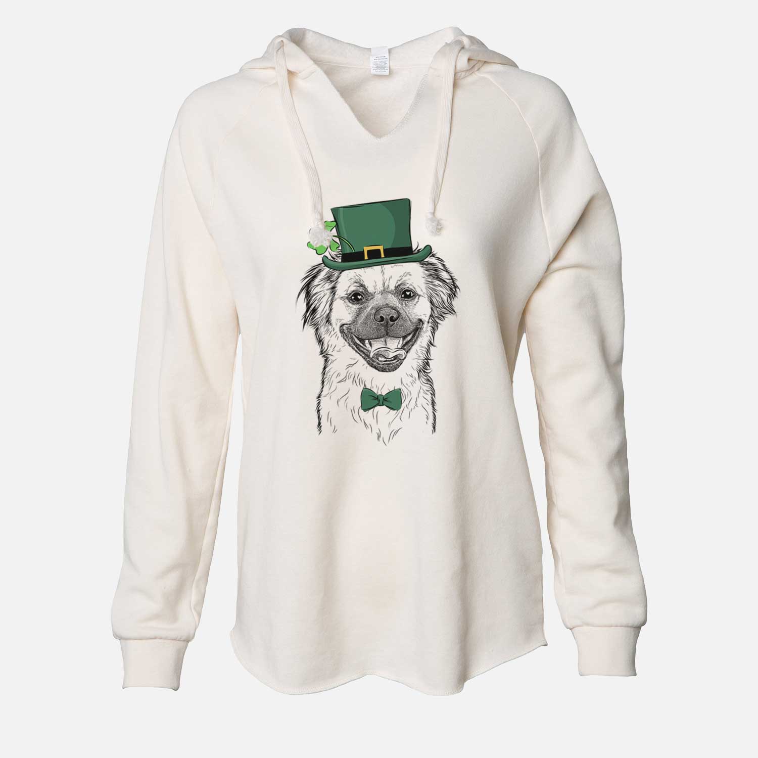 St. Patrick's Zuri the Spaniel Mix - Cali Wave Hooded Sweatshirt