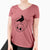 Skull Raven - Women's V-neck Shirt