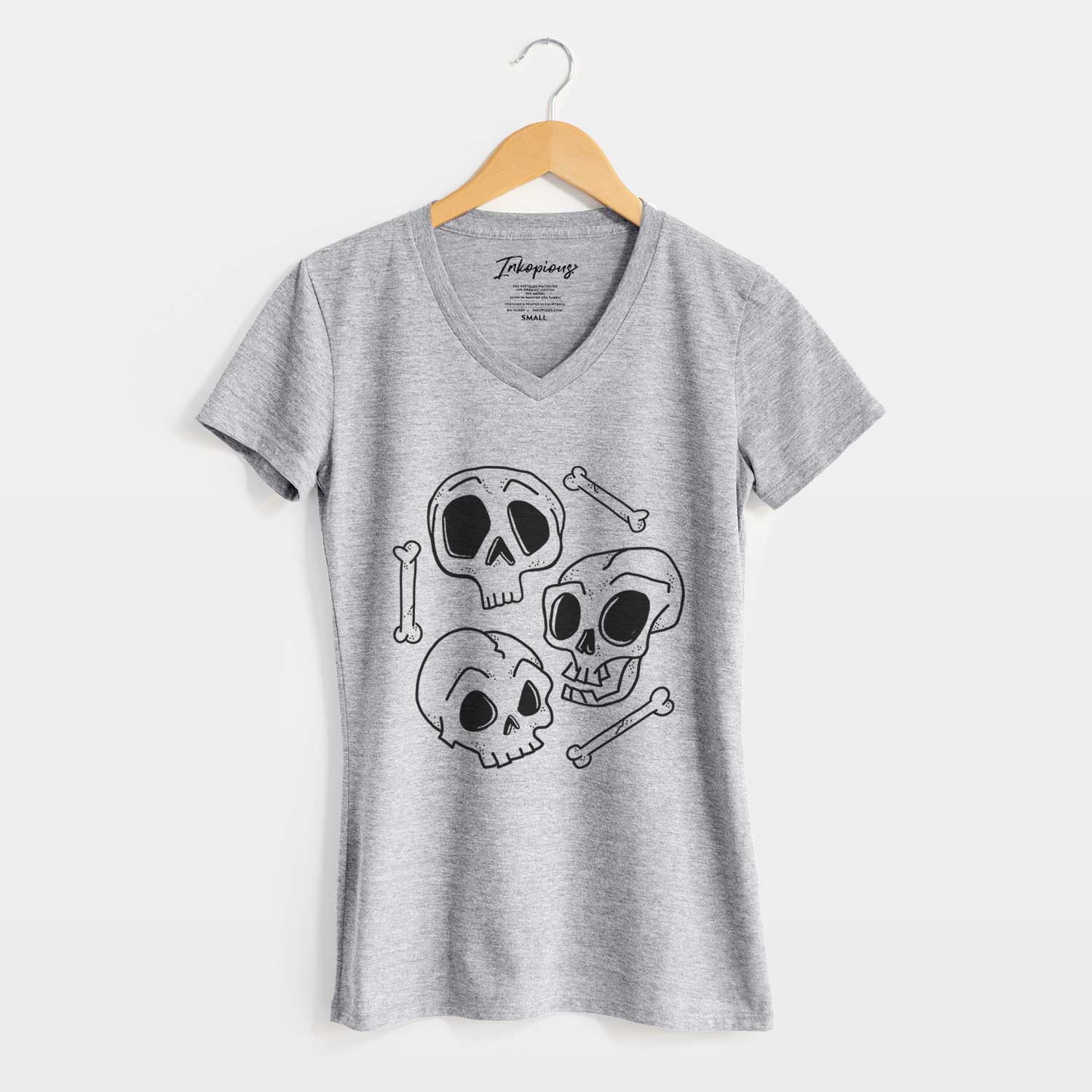 Skull Trio - Women's V-neck Shirt