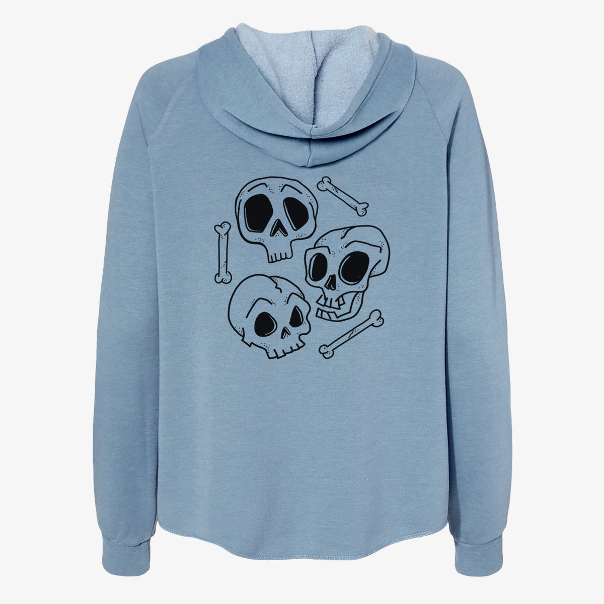 Skull Trio - Women's Cali Wave Zip-Up Sweatshirt