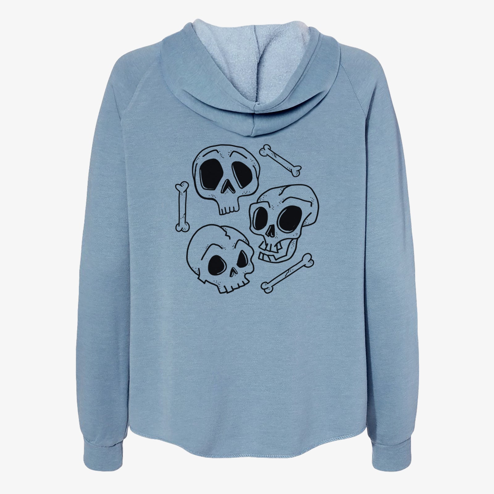 Skull Trio - Women's Cali Wave Zip-Up Sweatshirt