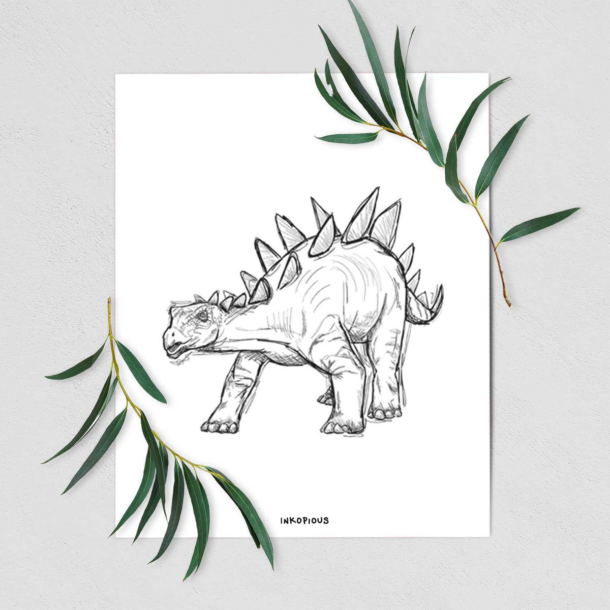 Stegosaurus Art Print