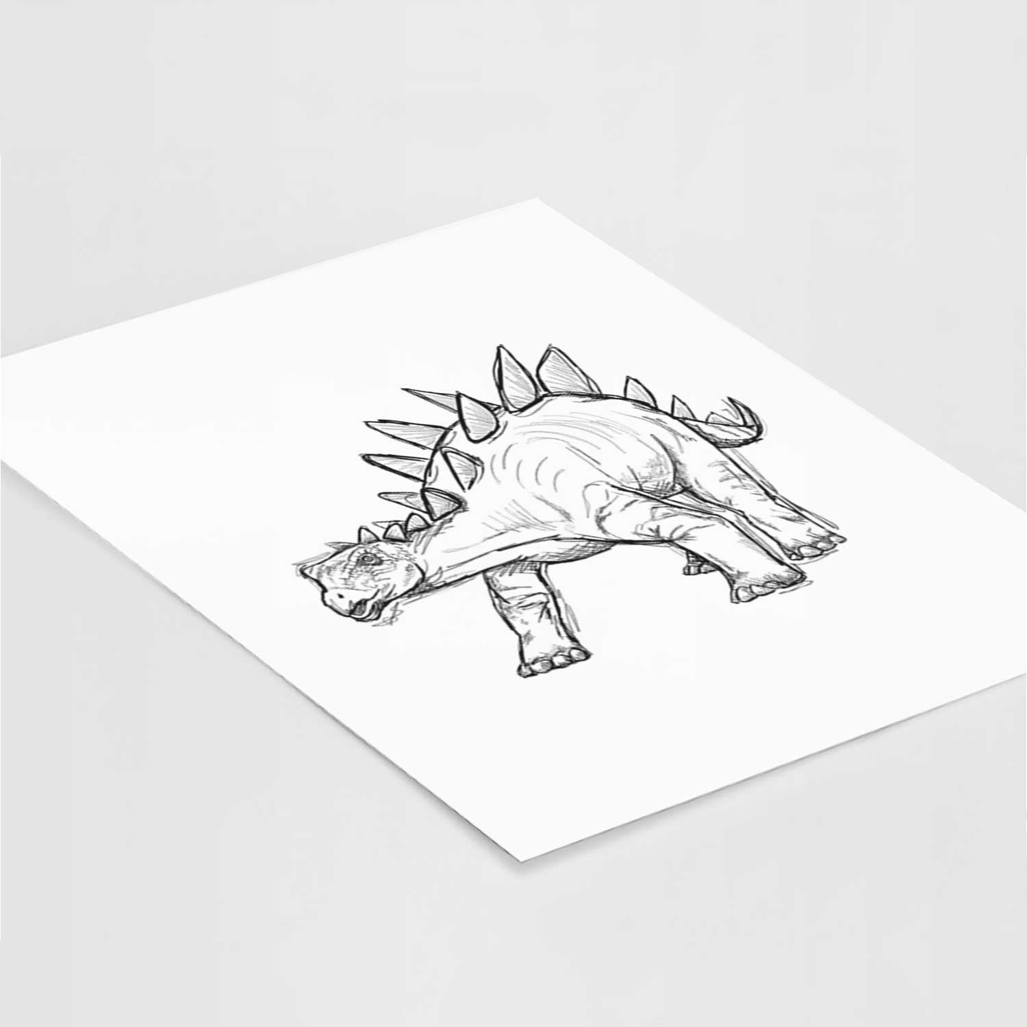 Stegosaurus Art Print