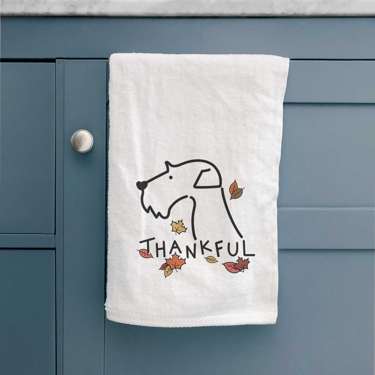 Thankful Airedale Terrier - Decorative Hand Towel