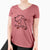 Thankful Airedale Terrier - Women's V-neck Shirt